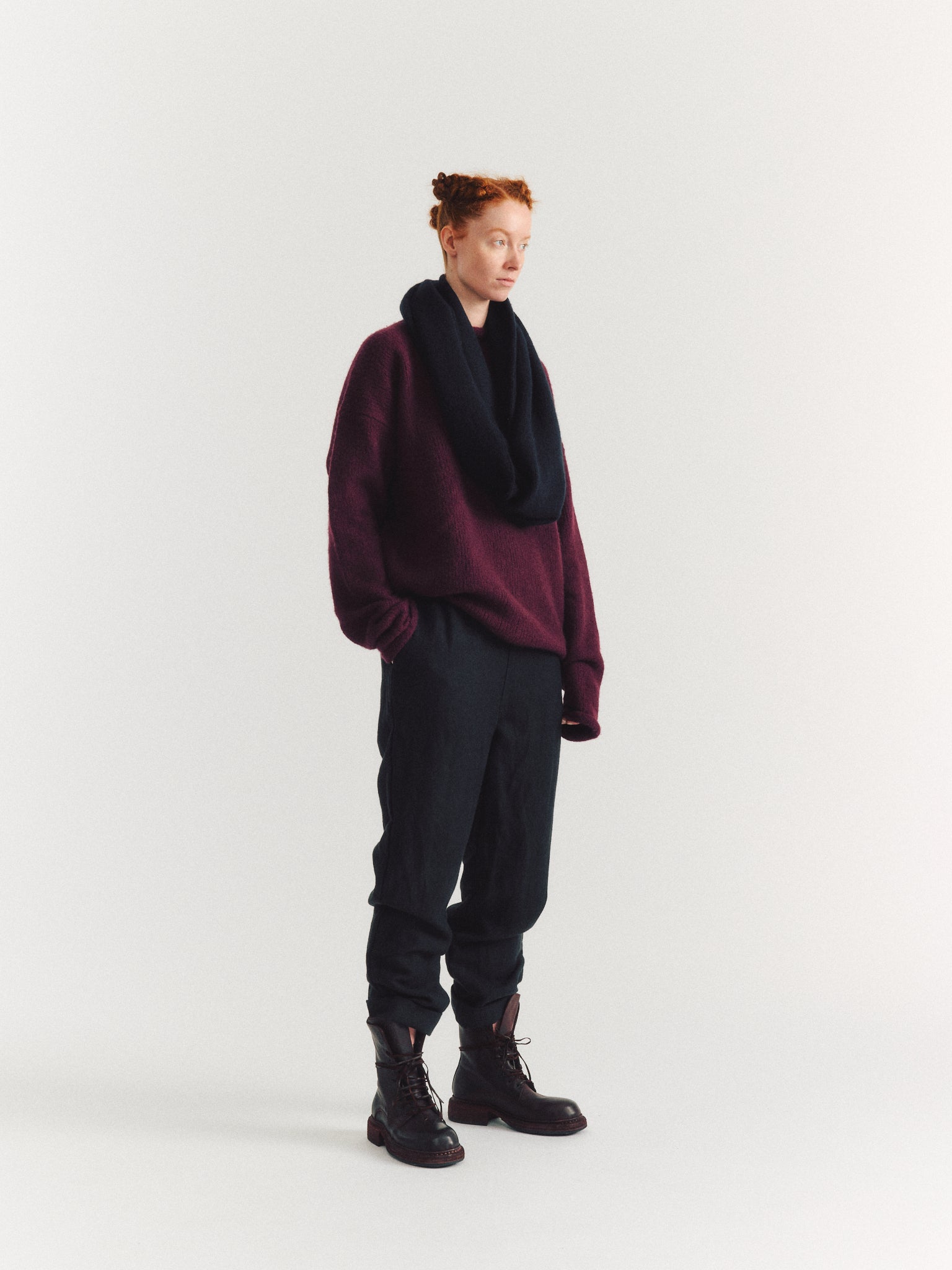 SOFTY LOOP SCARF - WO CASH - BLACK