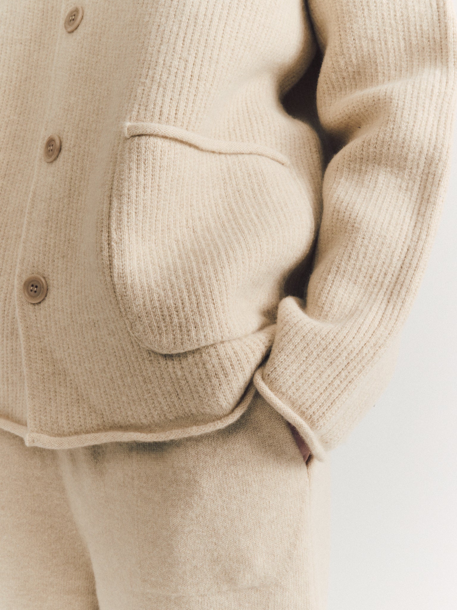 ROVE JACKET - WOOLY 1 - LIGHT GREY