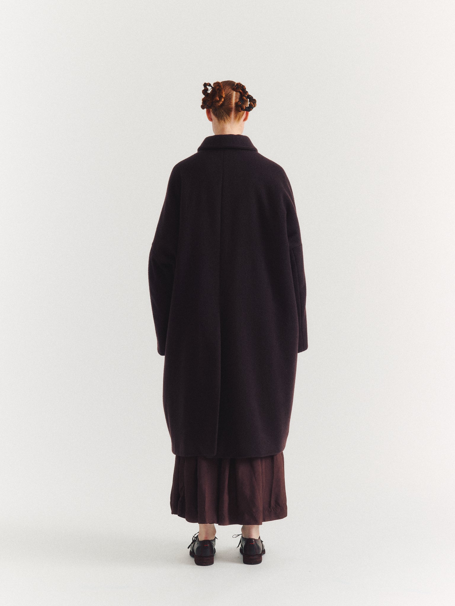 MANTEAU BIG BLOBBY - KASPER - PRUNE