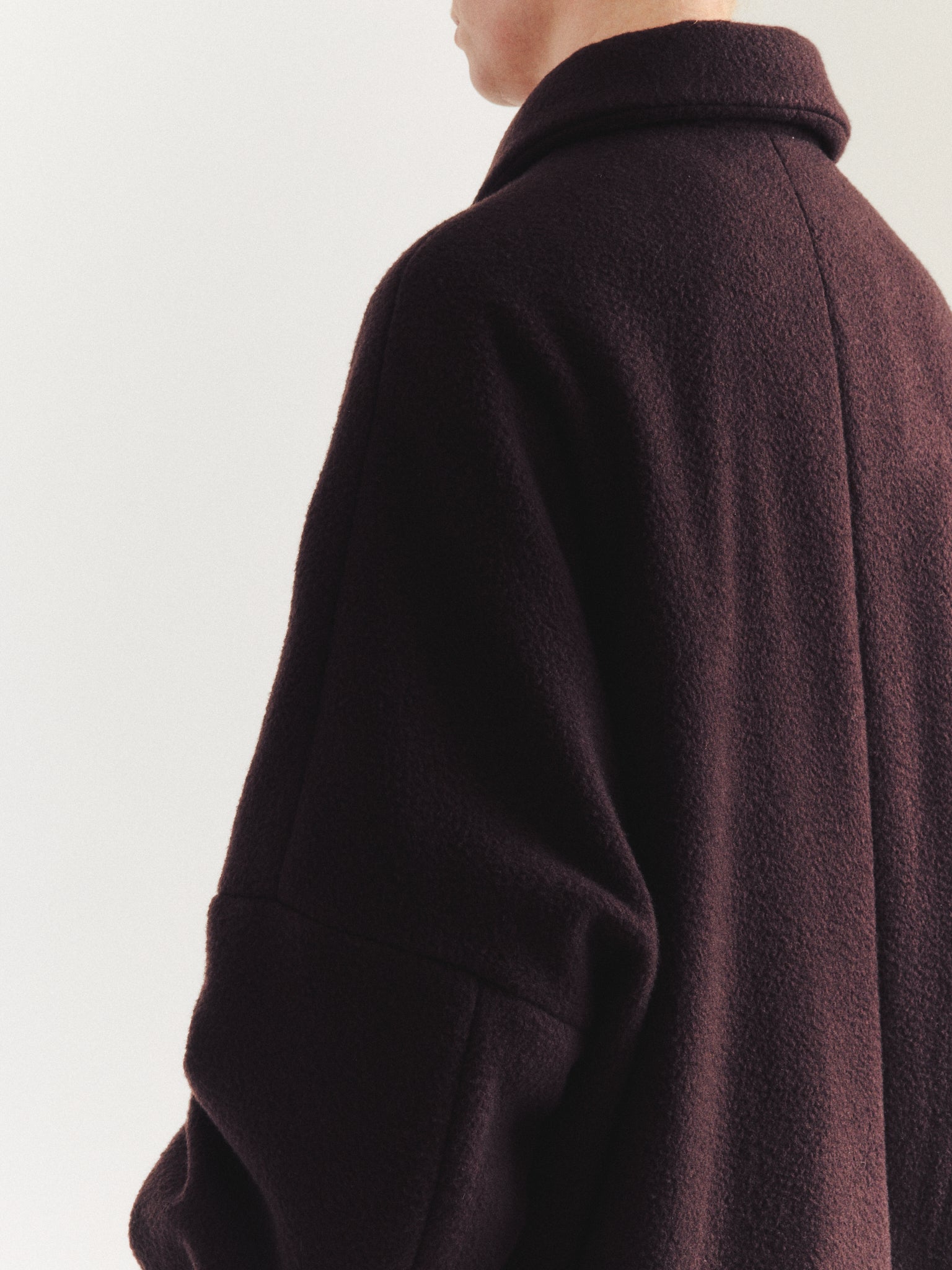 MANTEAU BIG BLOBBY - KASPER - PRUNE