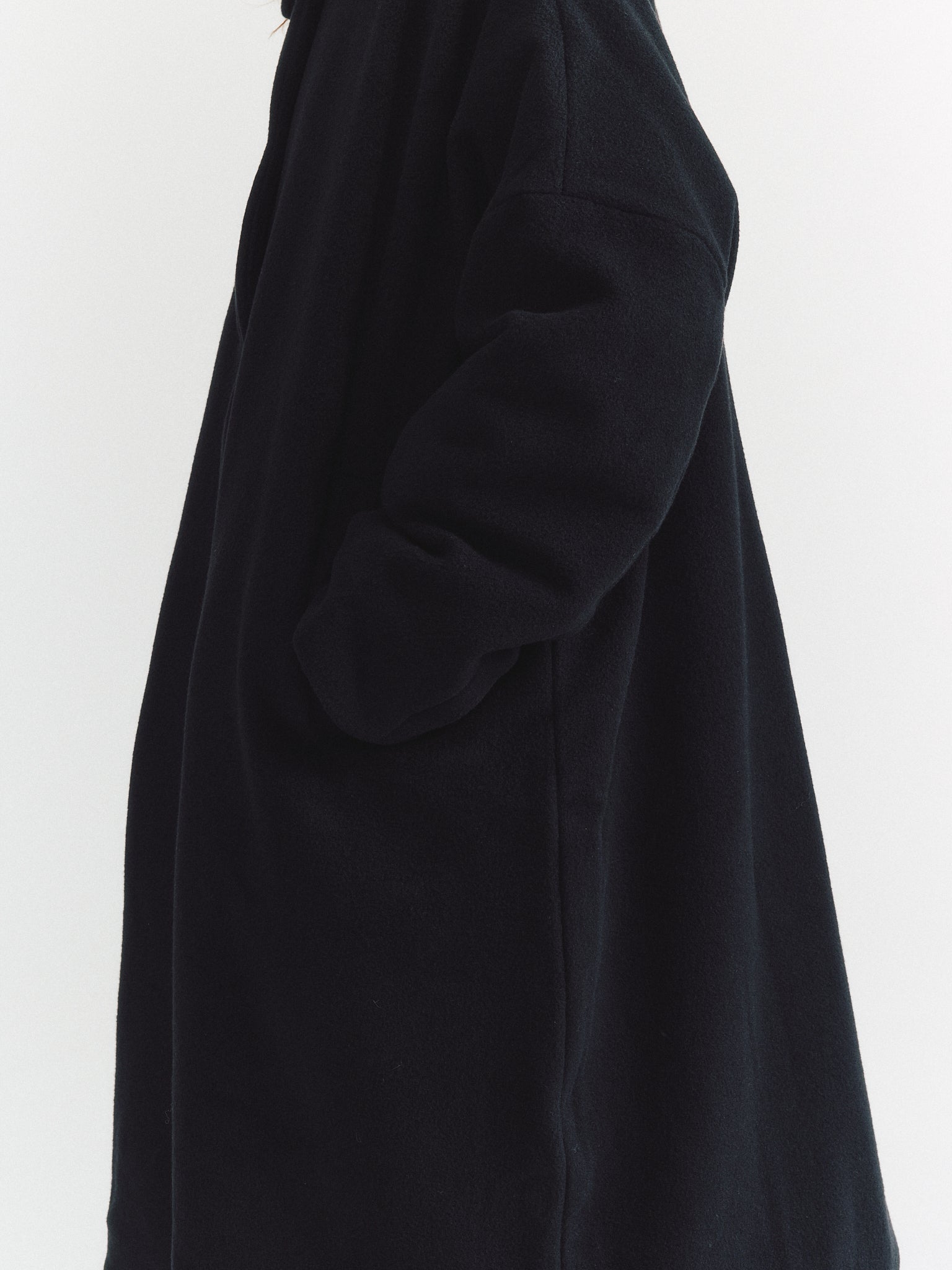 BIG BLOBBY COAT - KASPER - BLACK