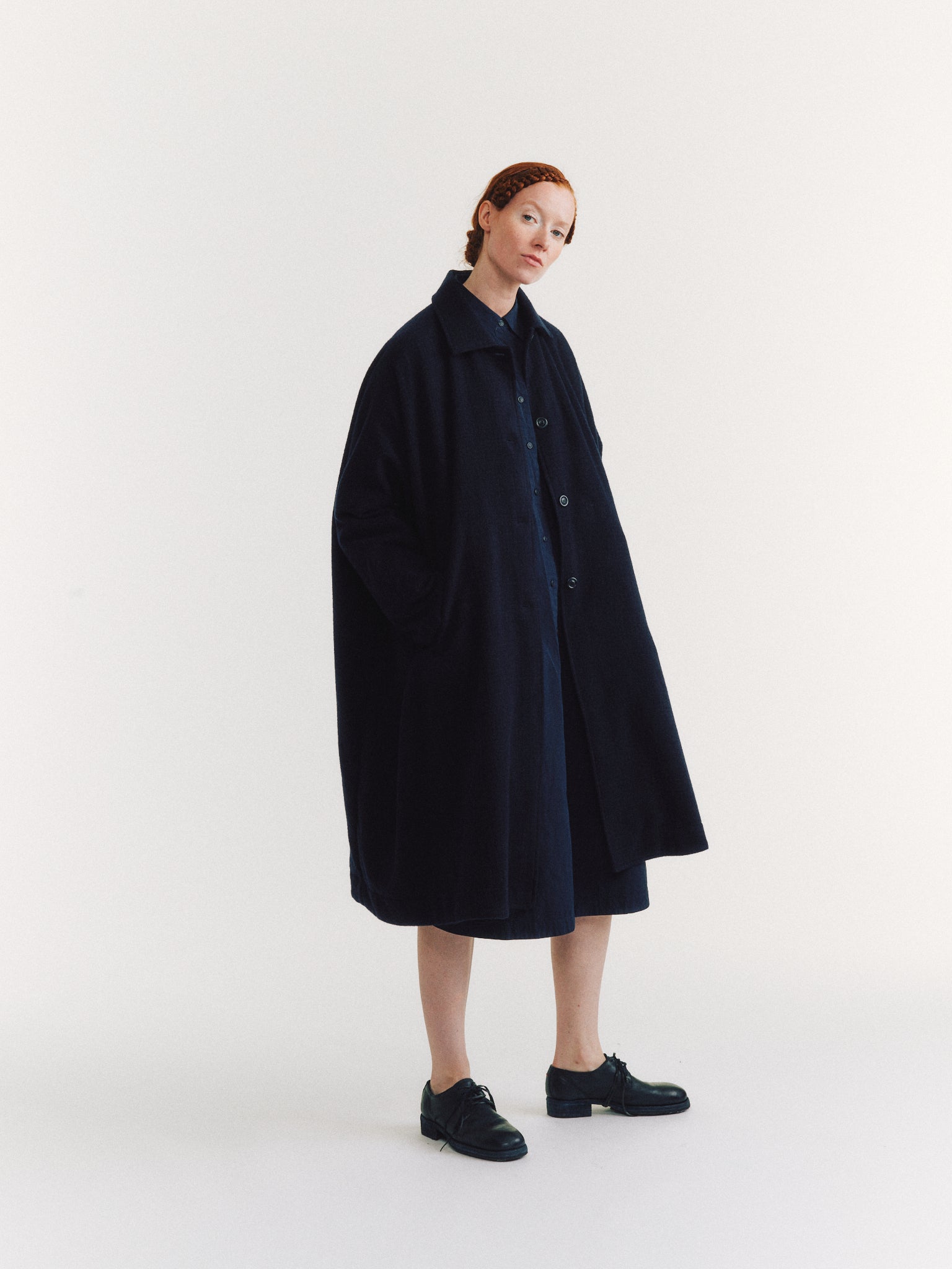 ATOMLESS COAT - PIN CHECK - BLUE CHECK