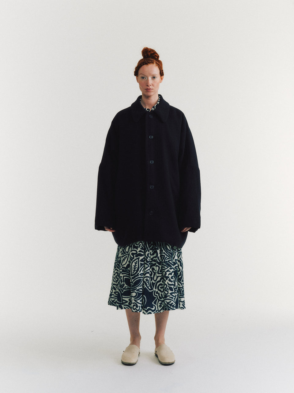 MANTEAU TRIANGLE - SOFTY SOFTY - NUIT