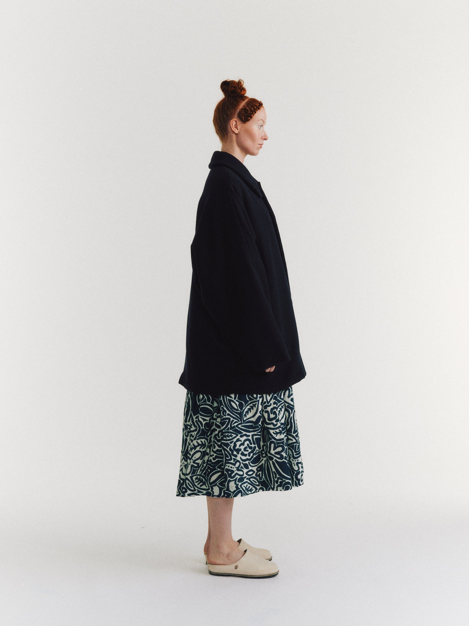 TRIANGLE COAT - SOFTY SOFTY - NIGHT