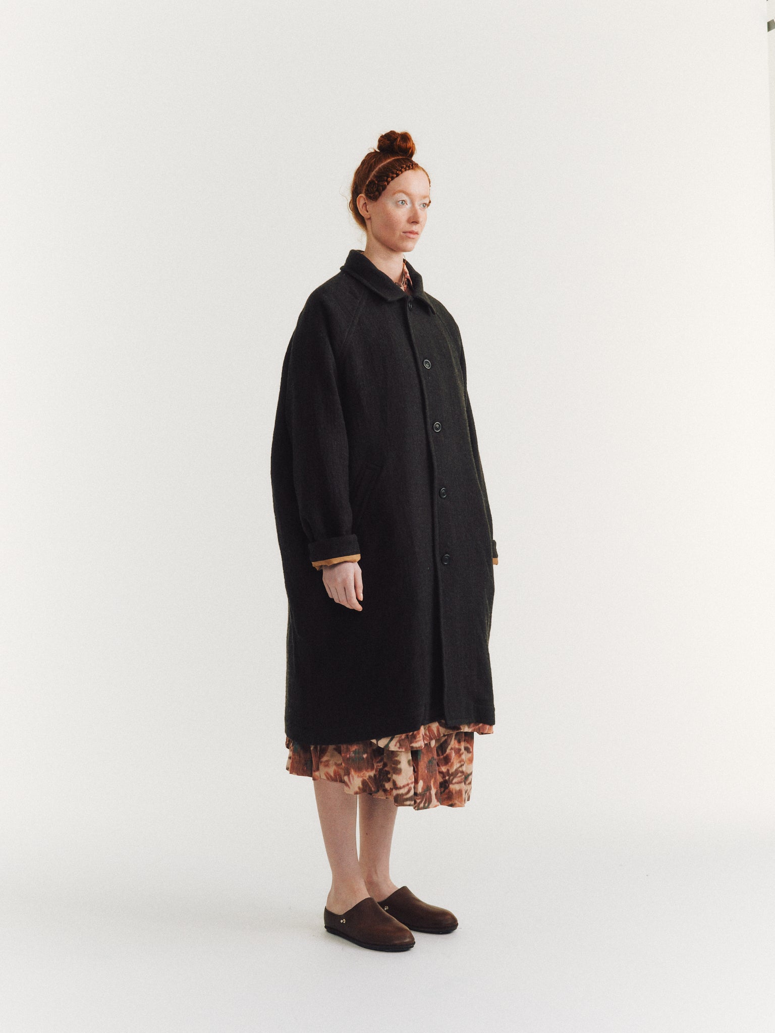 OLIVER COAT - GRAINY - CAFFE