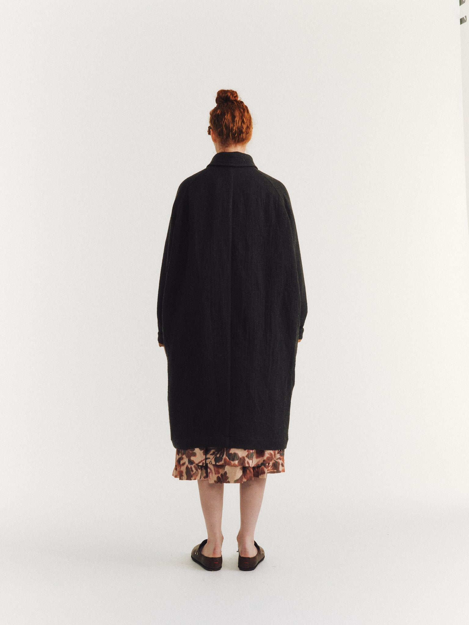 OLIVER COAT - GRAINY - CAFFE