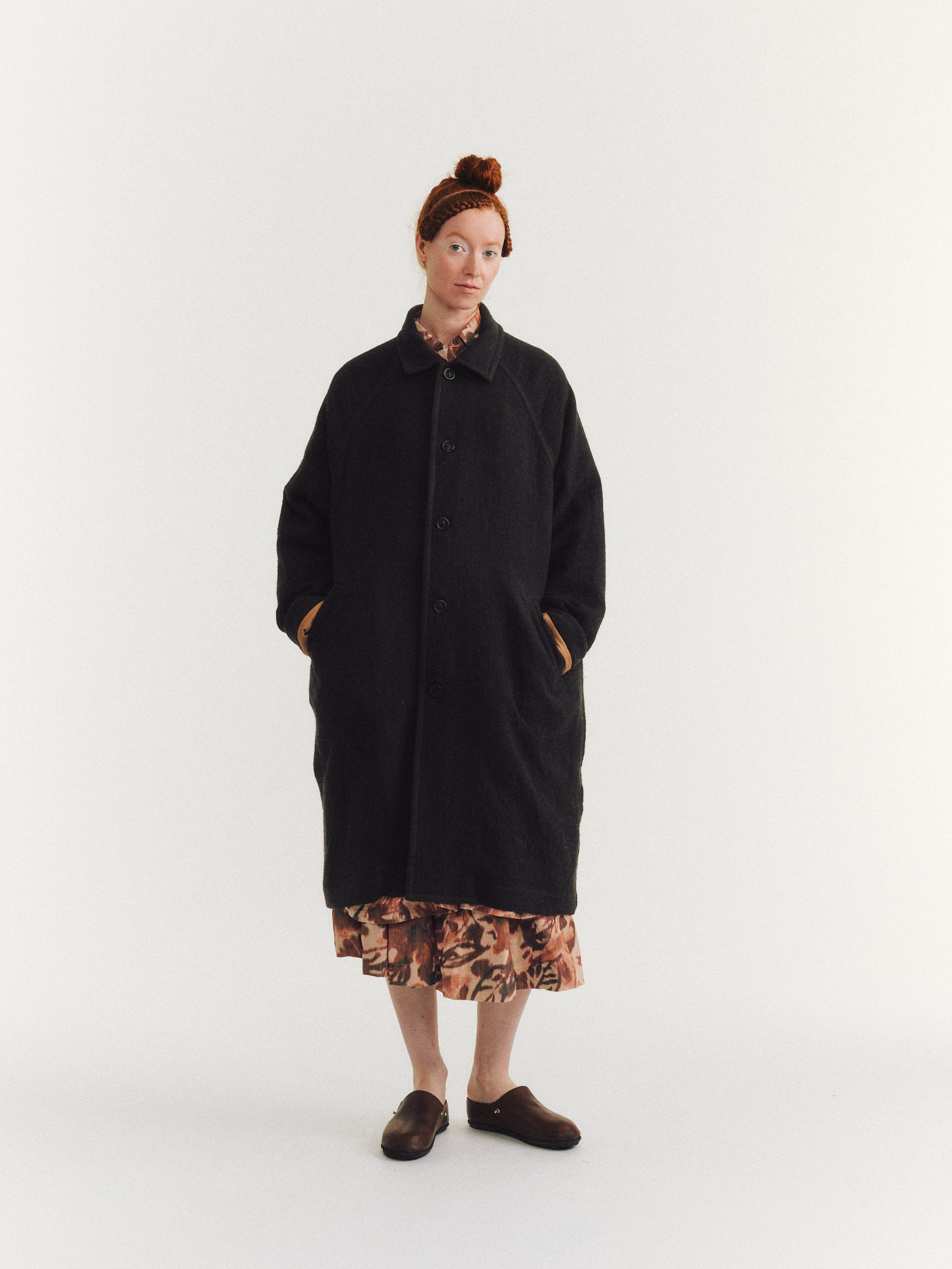 OLIVER COAT - GRAINY - CAFFE