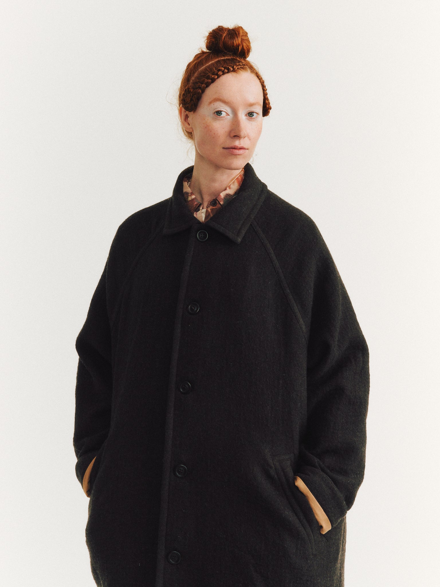 OLIVER COAT - GRAINY - CAFFE