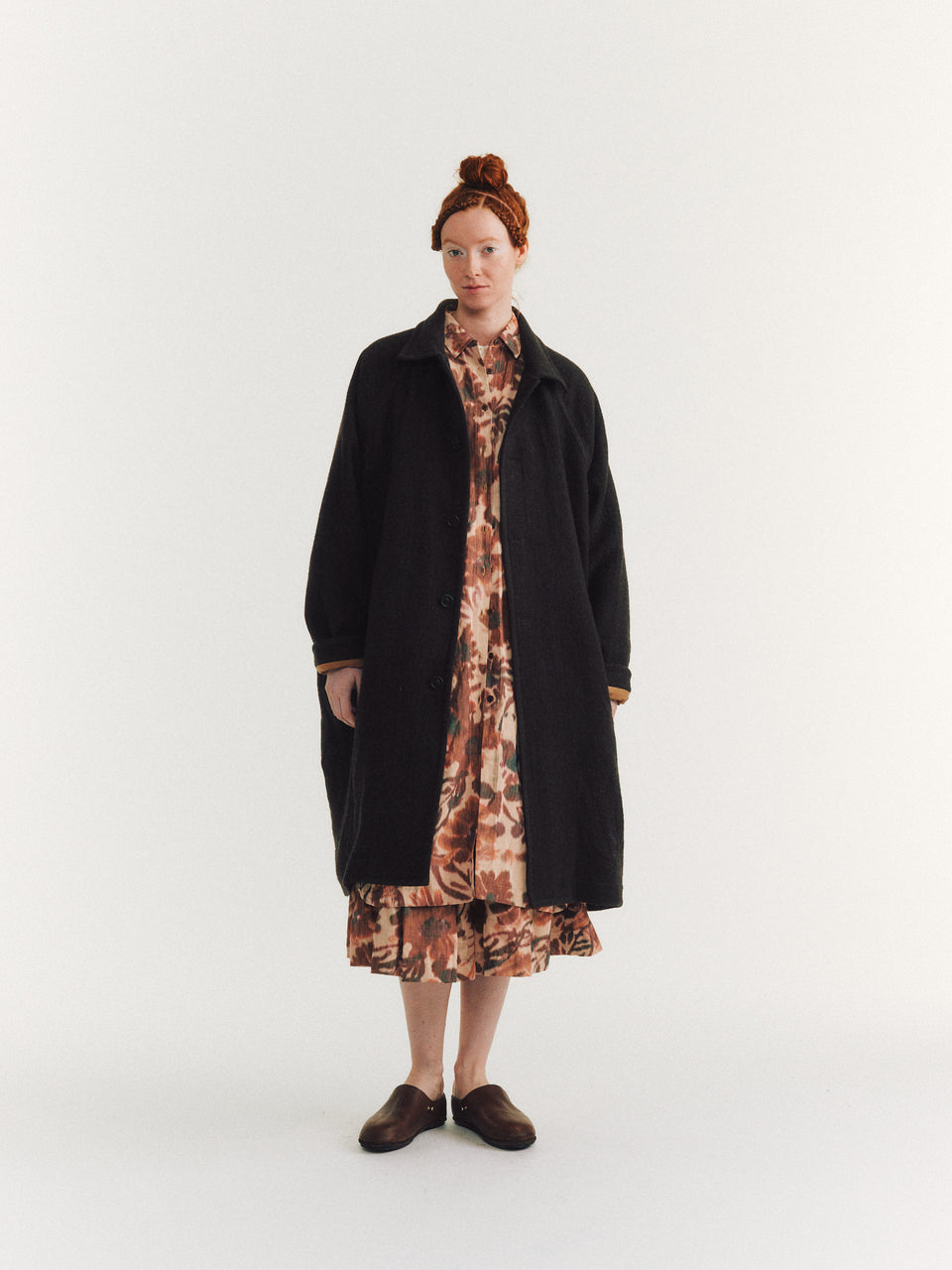 OLIVER COAT - GRAINY - CAFFE