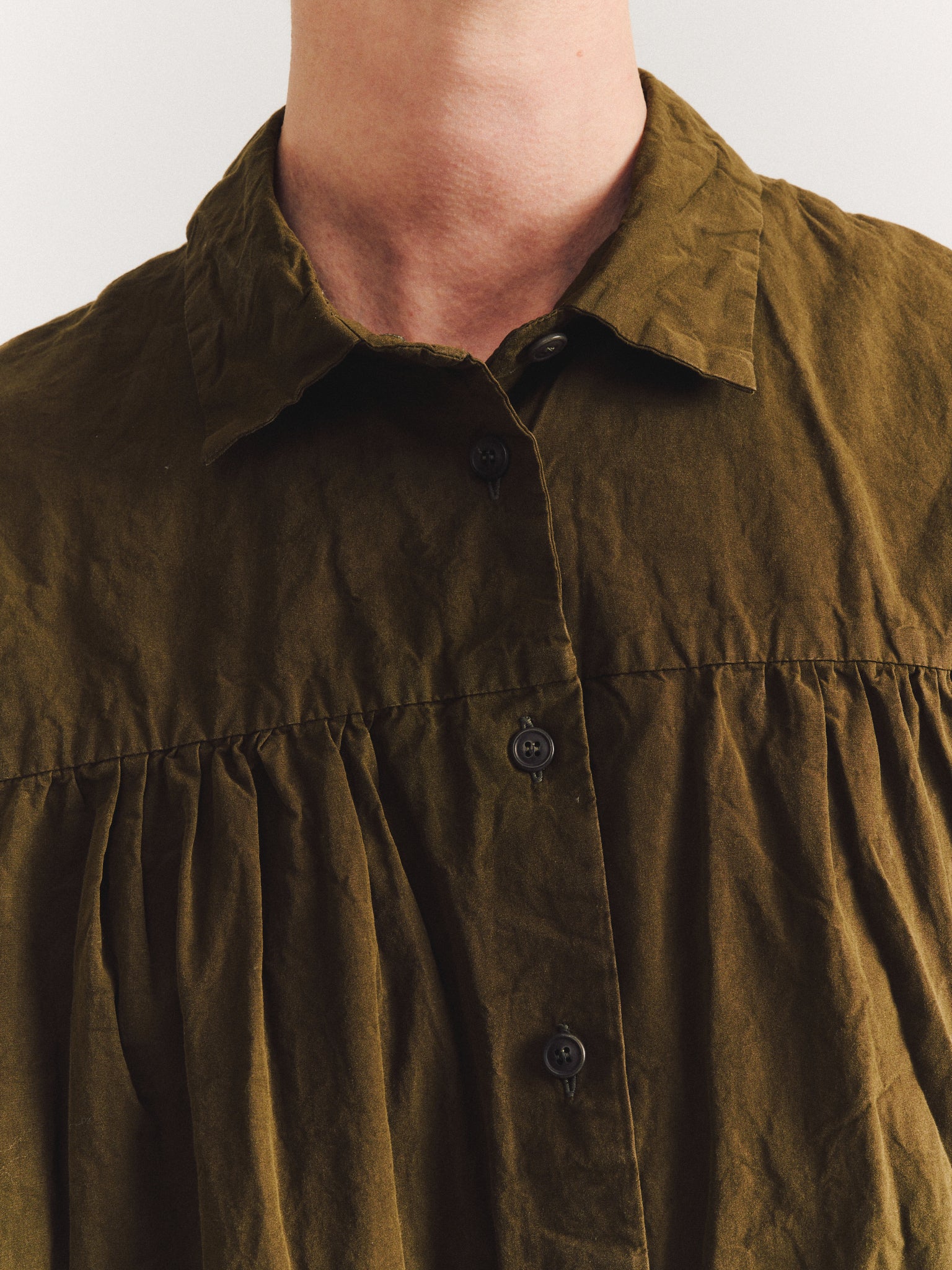 ROBE SQUARE À MANCHES LONGUES - PAPER COT - GREEN LAKE