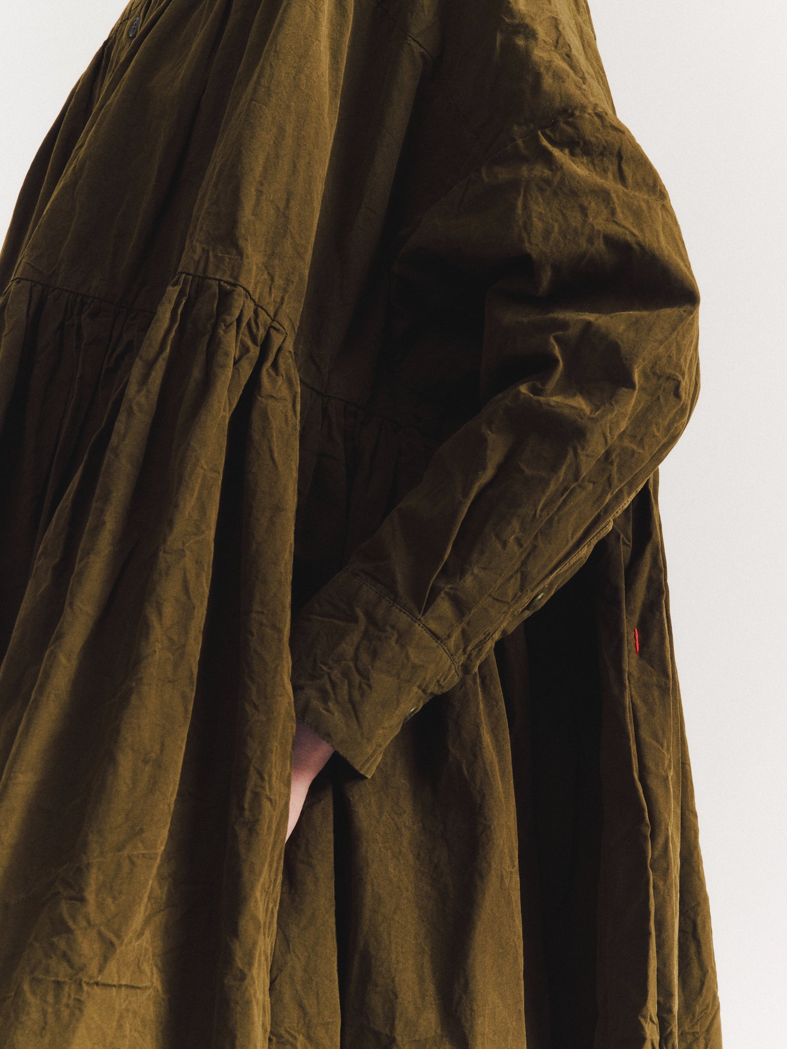 ROBE SQUARE À MANCHES LONGUES - PAPER COT - GREEN LAKE