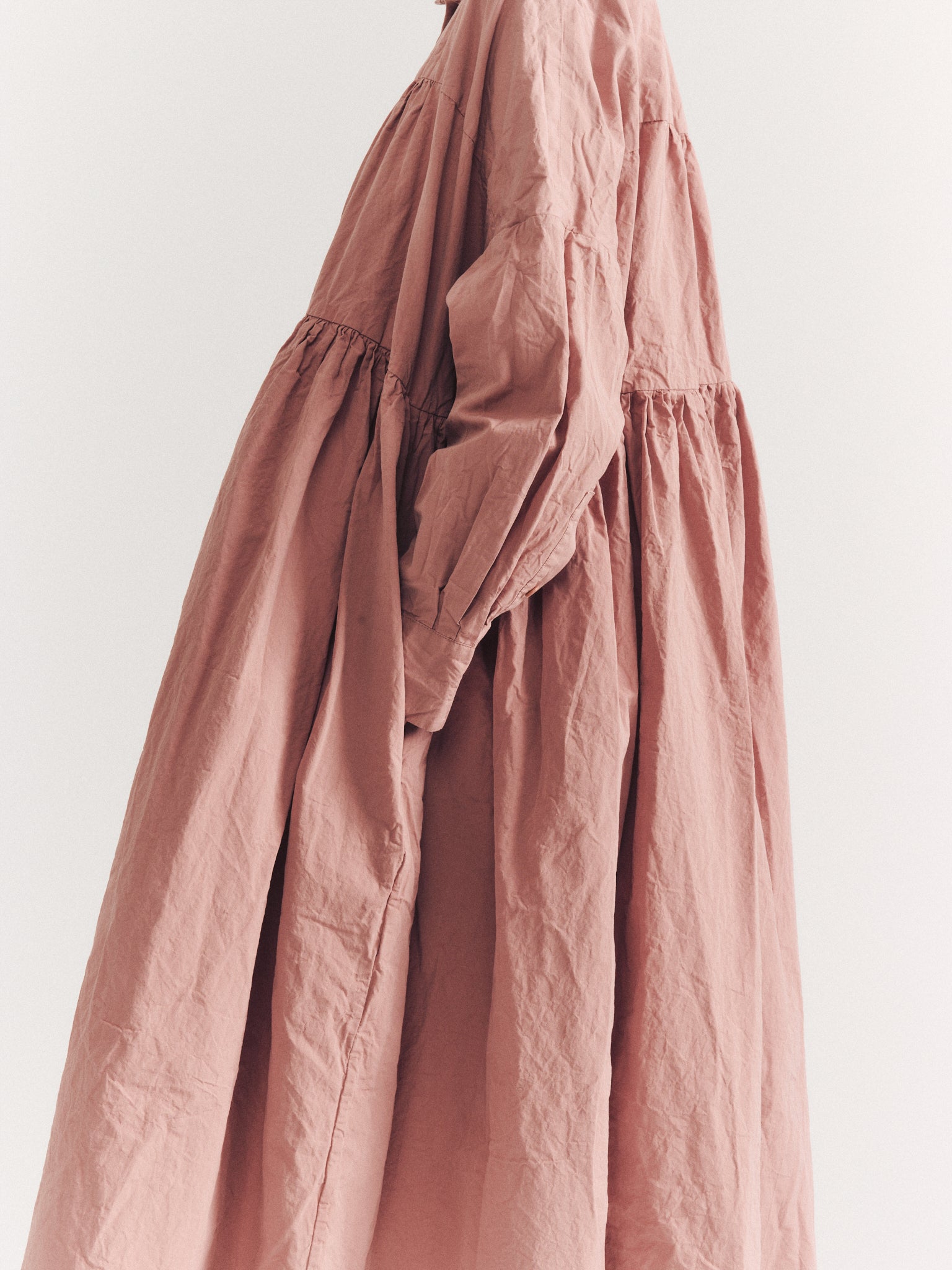 SQUARE LONG SLEEVE DRESS - PAPER COT - PINK