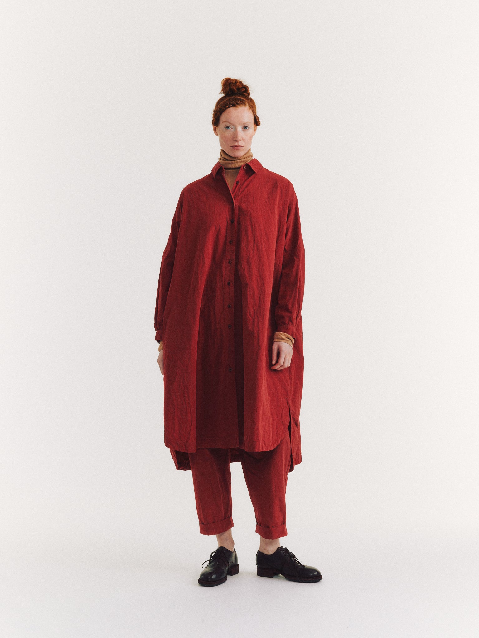 ROBE YURI - PAPER COT - RUSTY