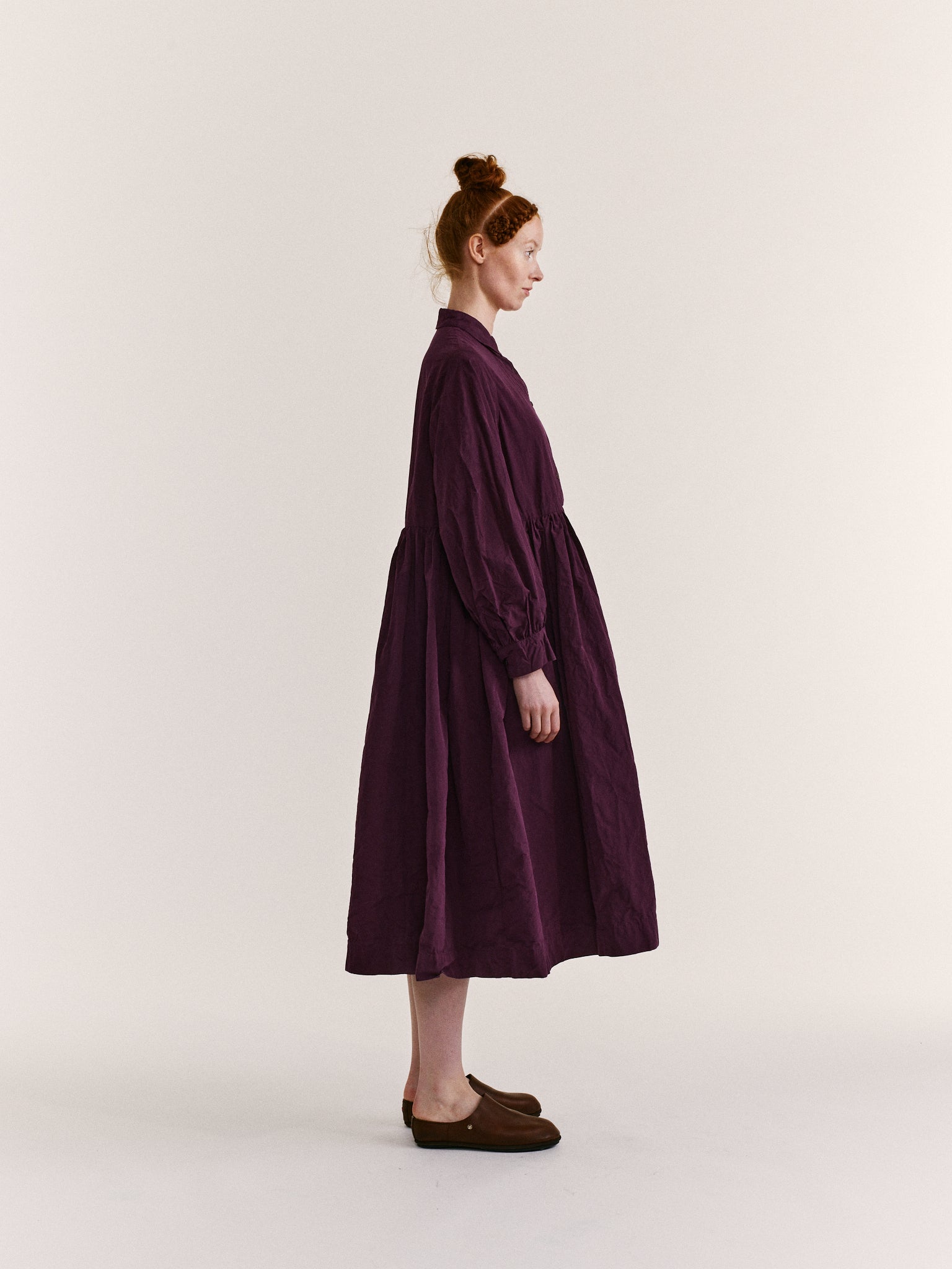 ETHAL DRESS - PAPER COT - BLACKBERRY