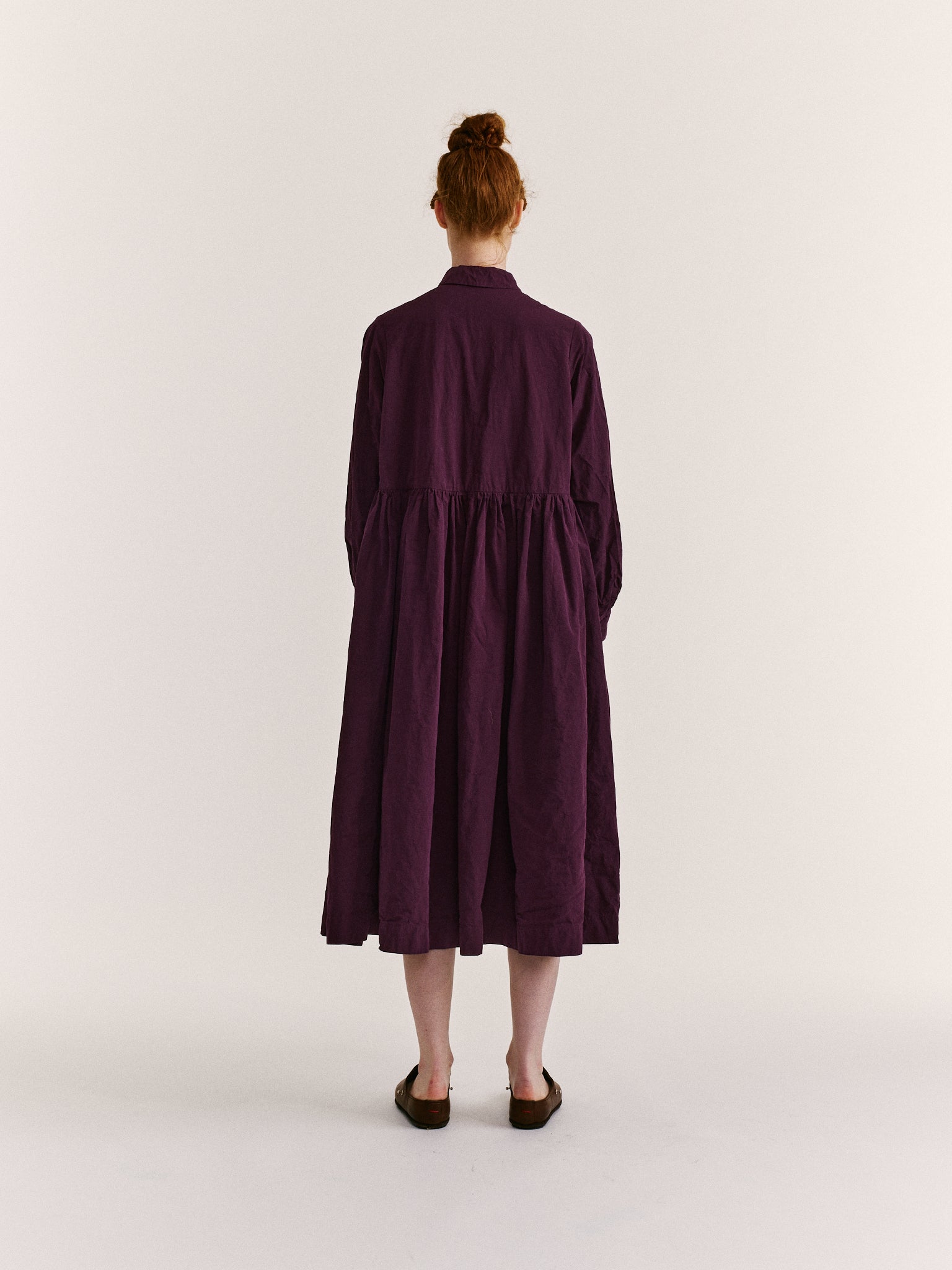 ETHAL DRESS - PAPER COT - BLACKBERRY