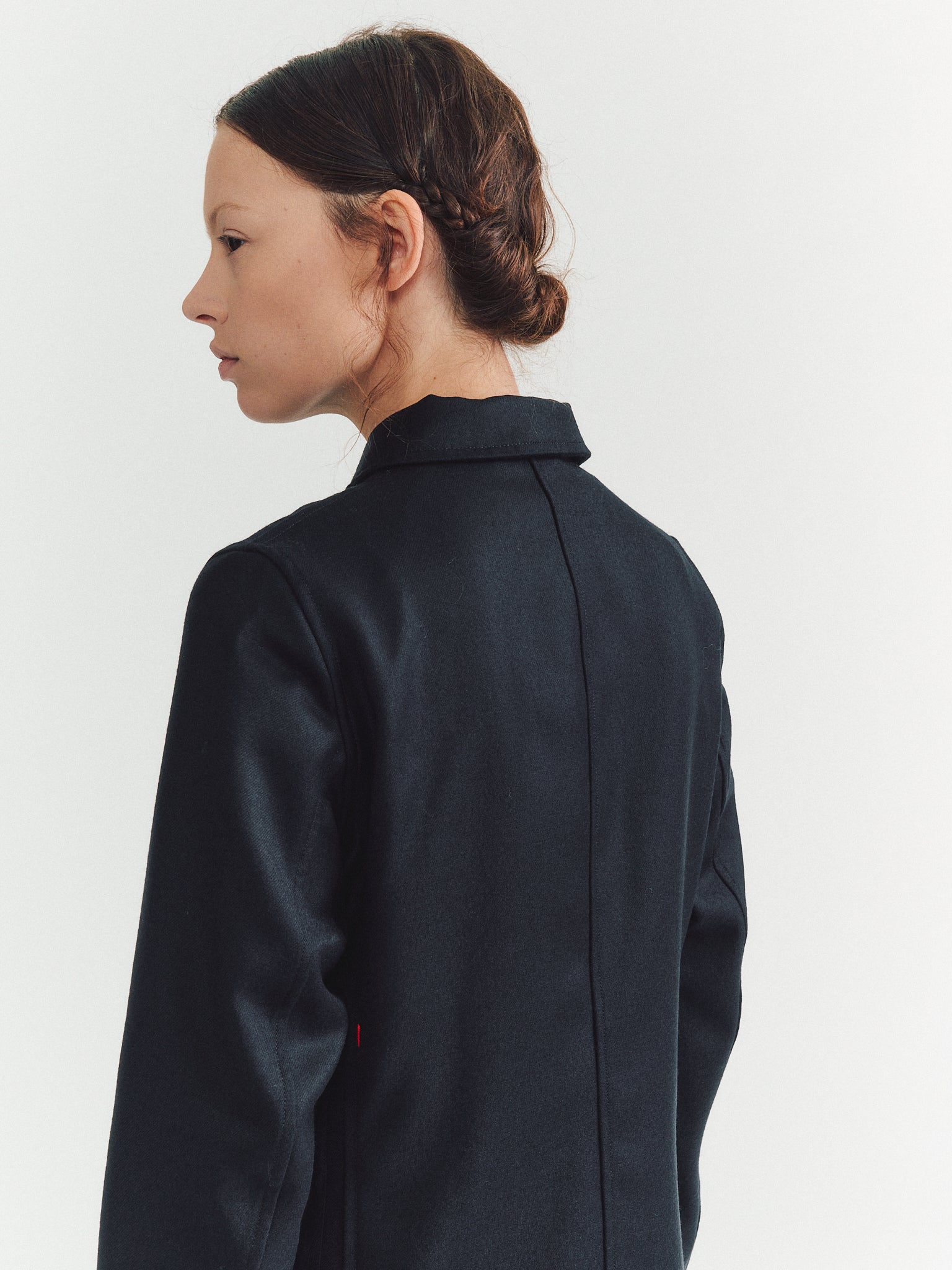 INES JACKET - FLANEL - NAVY