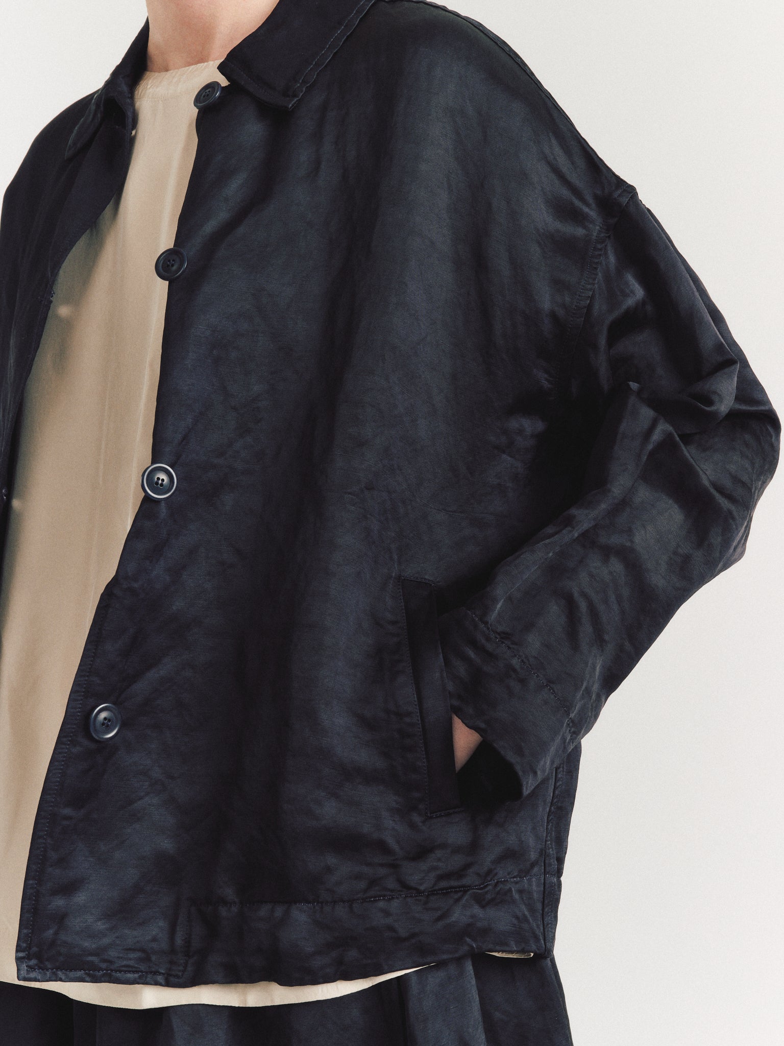 JULIETTE JACKET - H SATIN - NIGHT