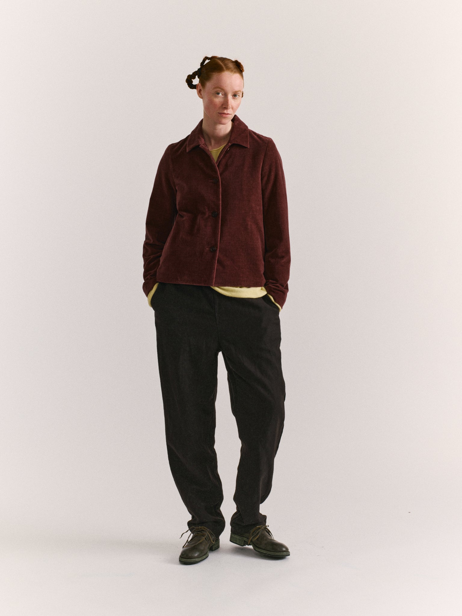 PWET JACKET - L VELVET - PRUNE