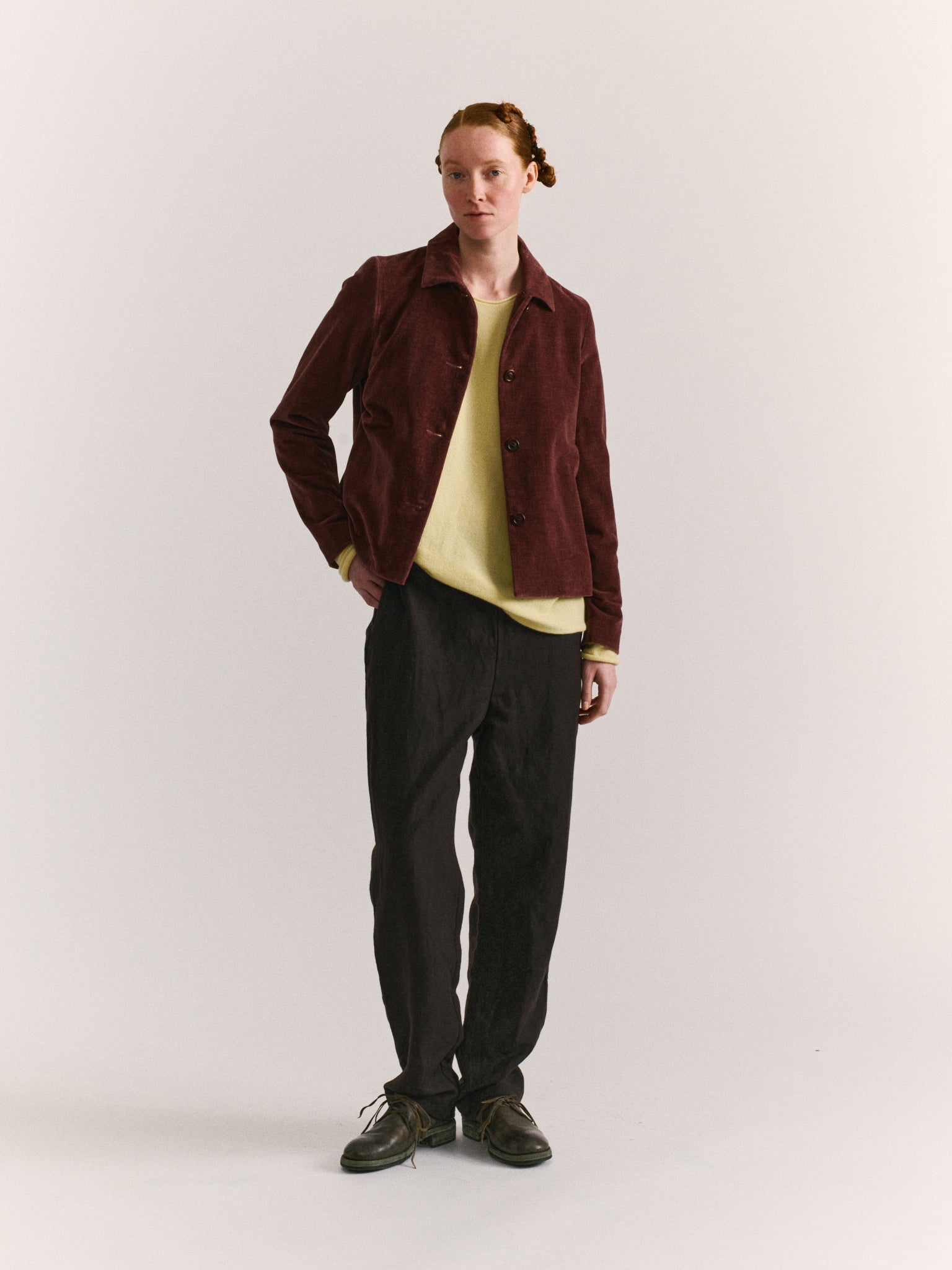 PWET JACKET - L VELVET - PRUNE