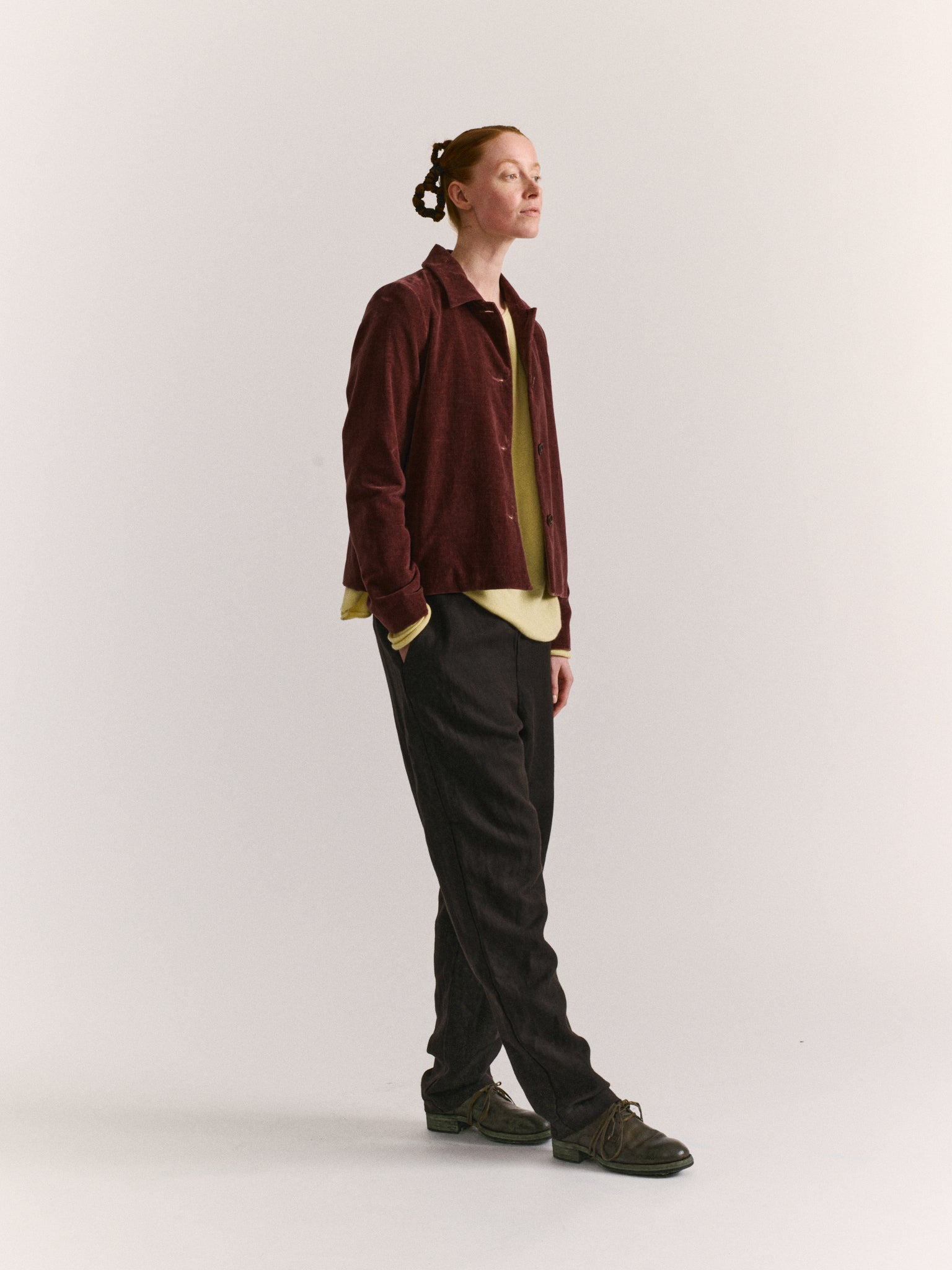 PWET JACKET - L VELVET - PRUNE