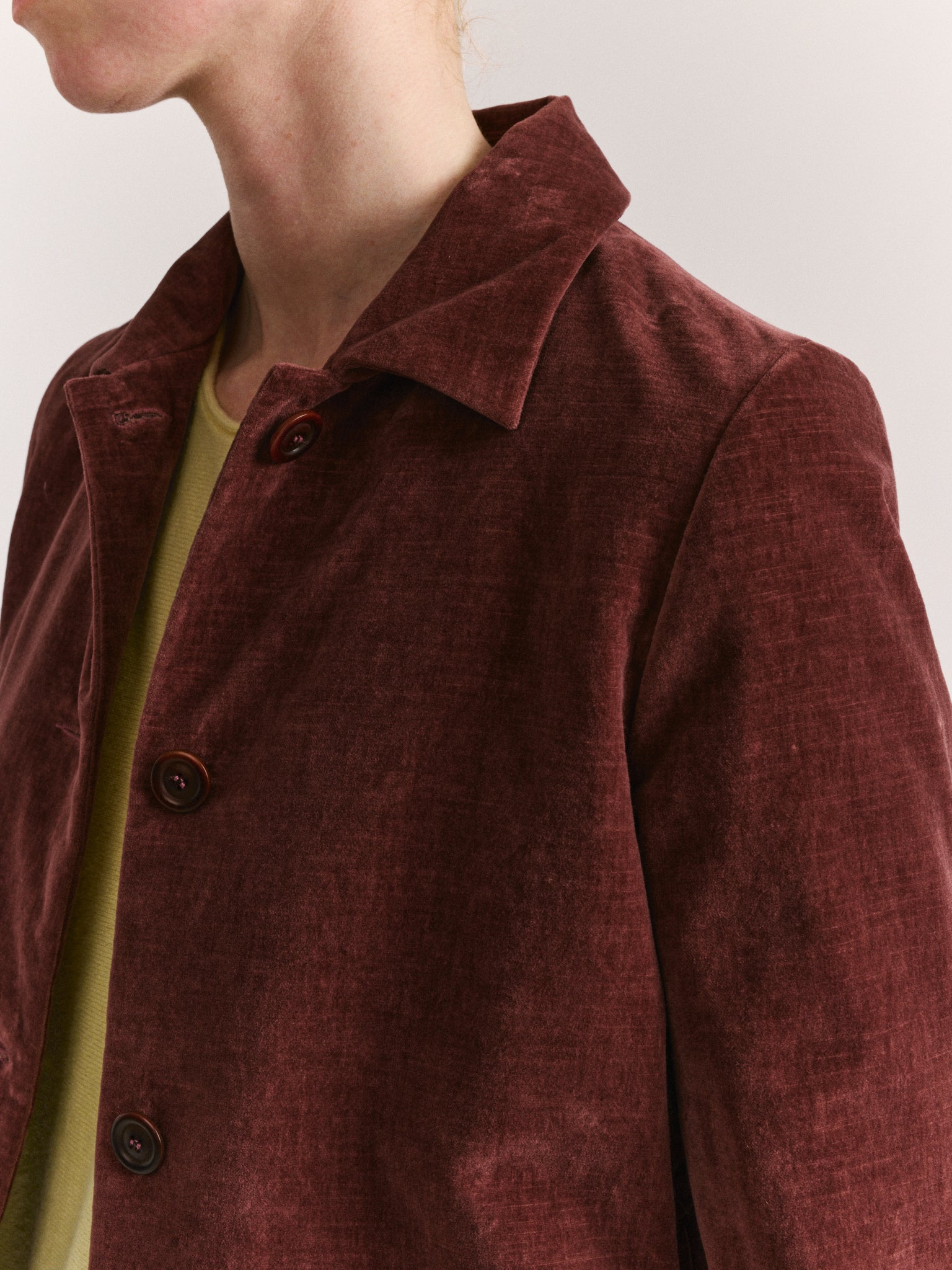 PWET JACKET - L VELVET - PRUNE