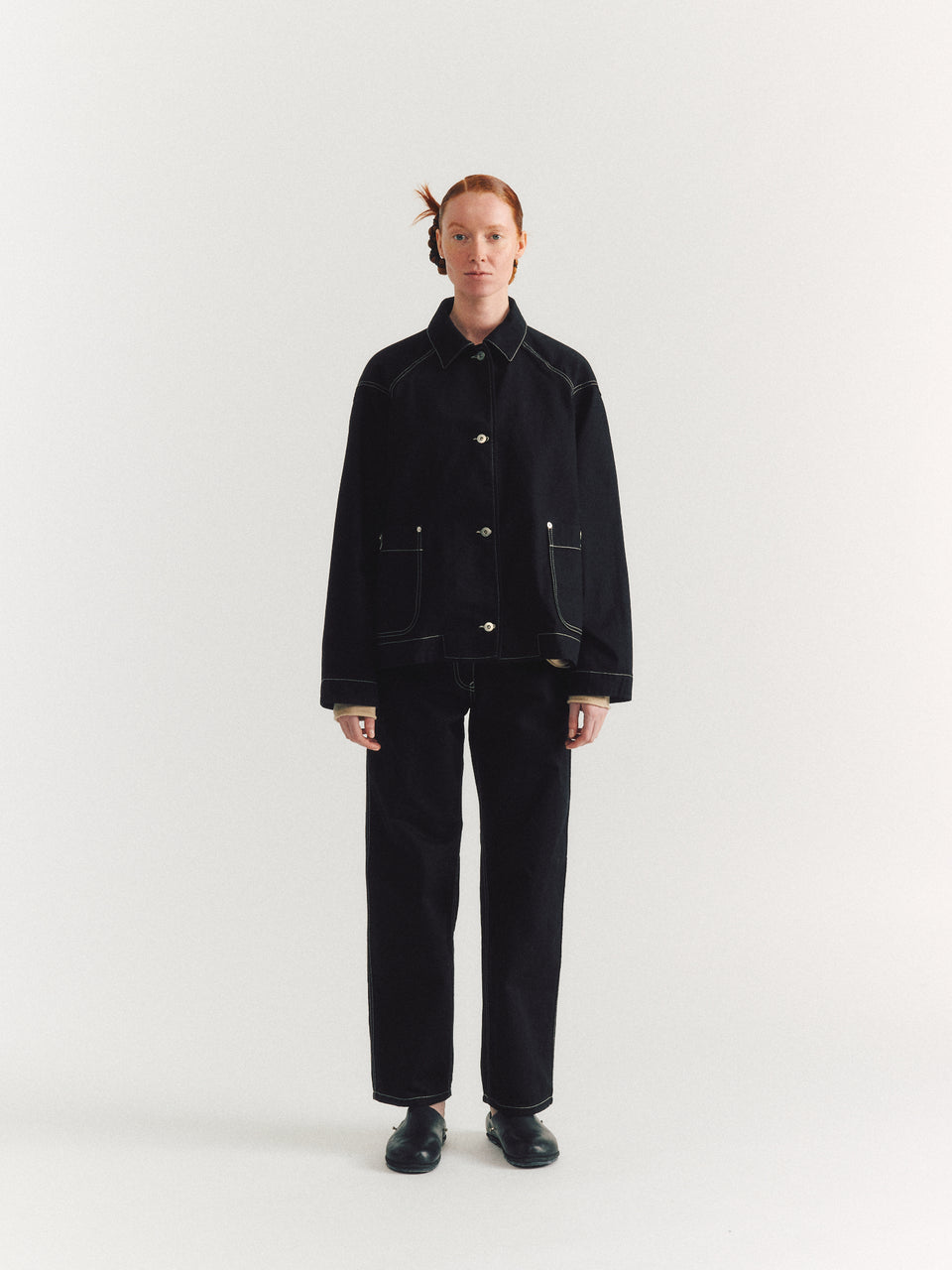 VESTE EN JEAN DRAYS TRAVAIL - DENIM - NOIR