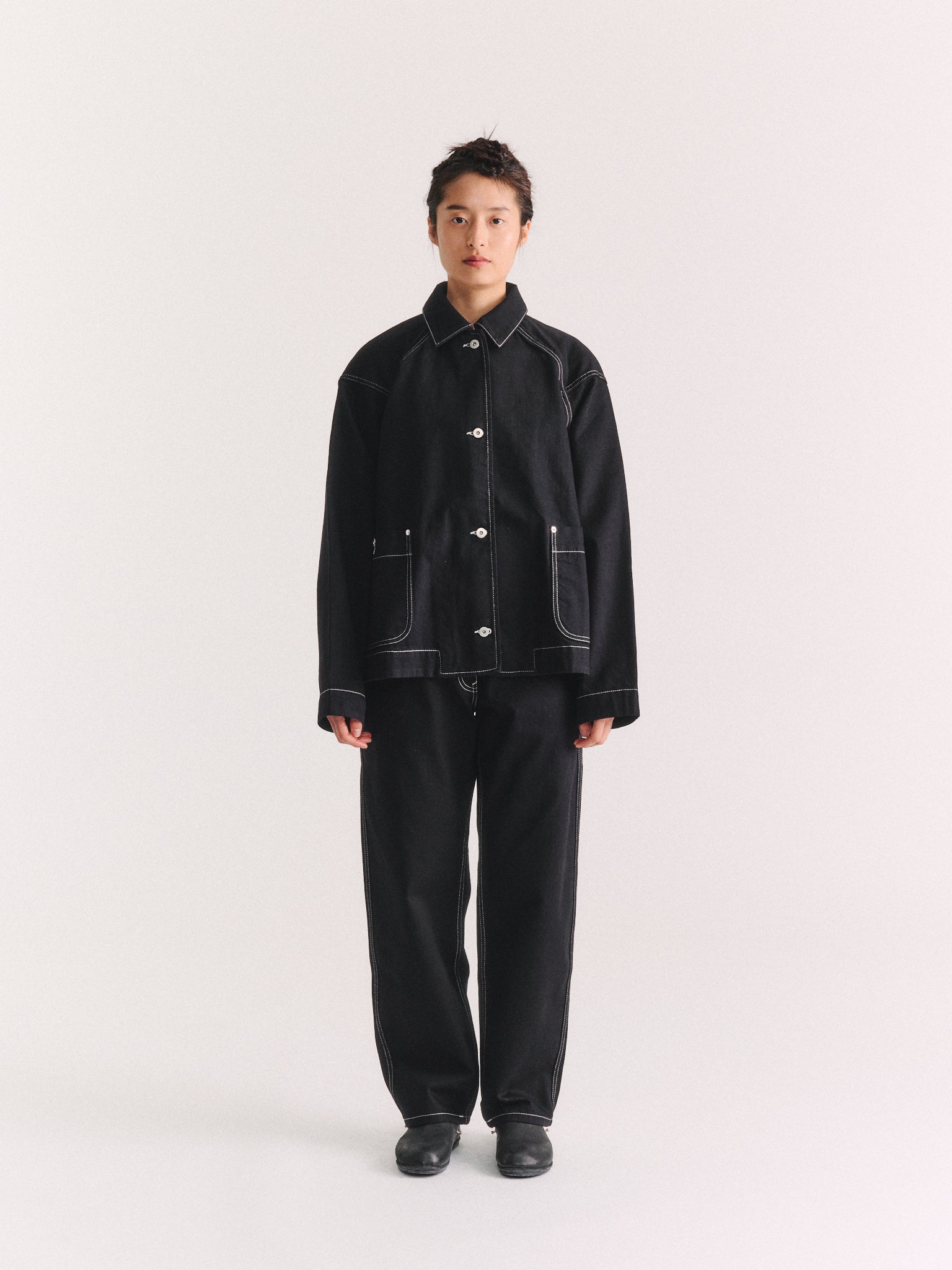 VESTE EN JEAN DRAYS TRAVAIL - DENIM - NOIR