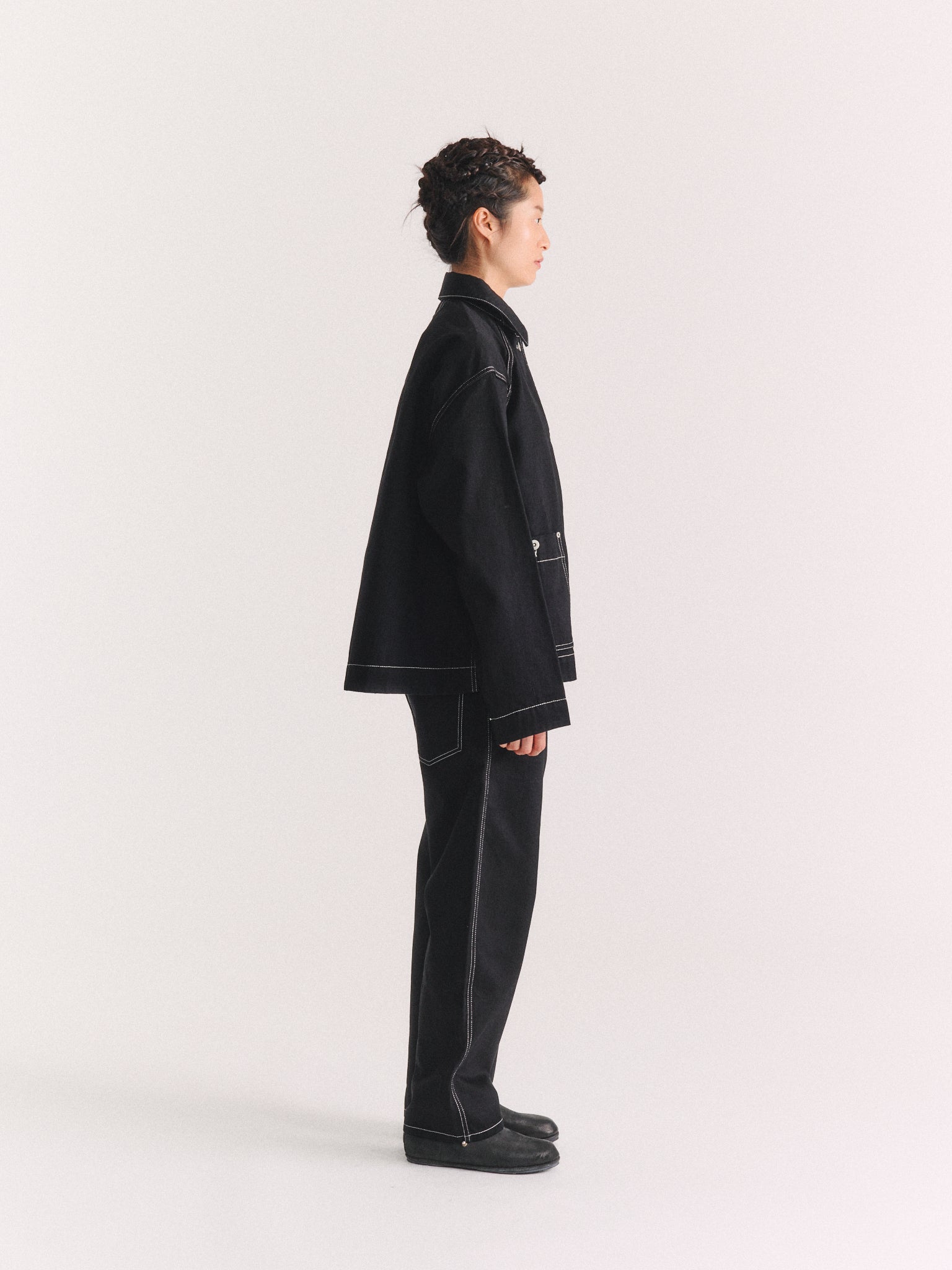 VESTE EN JEAN DRAYS TRAVAIL - DENIM - NOIR