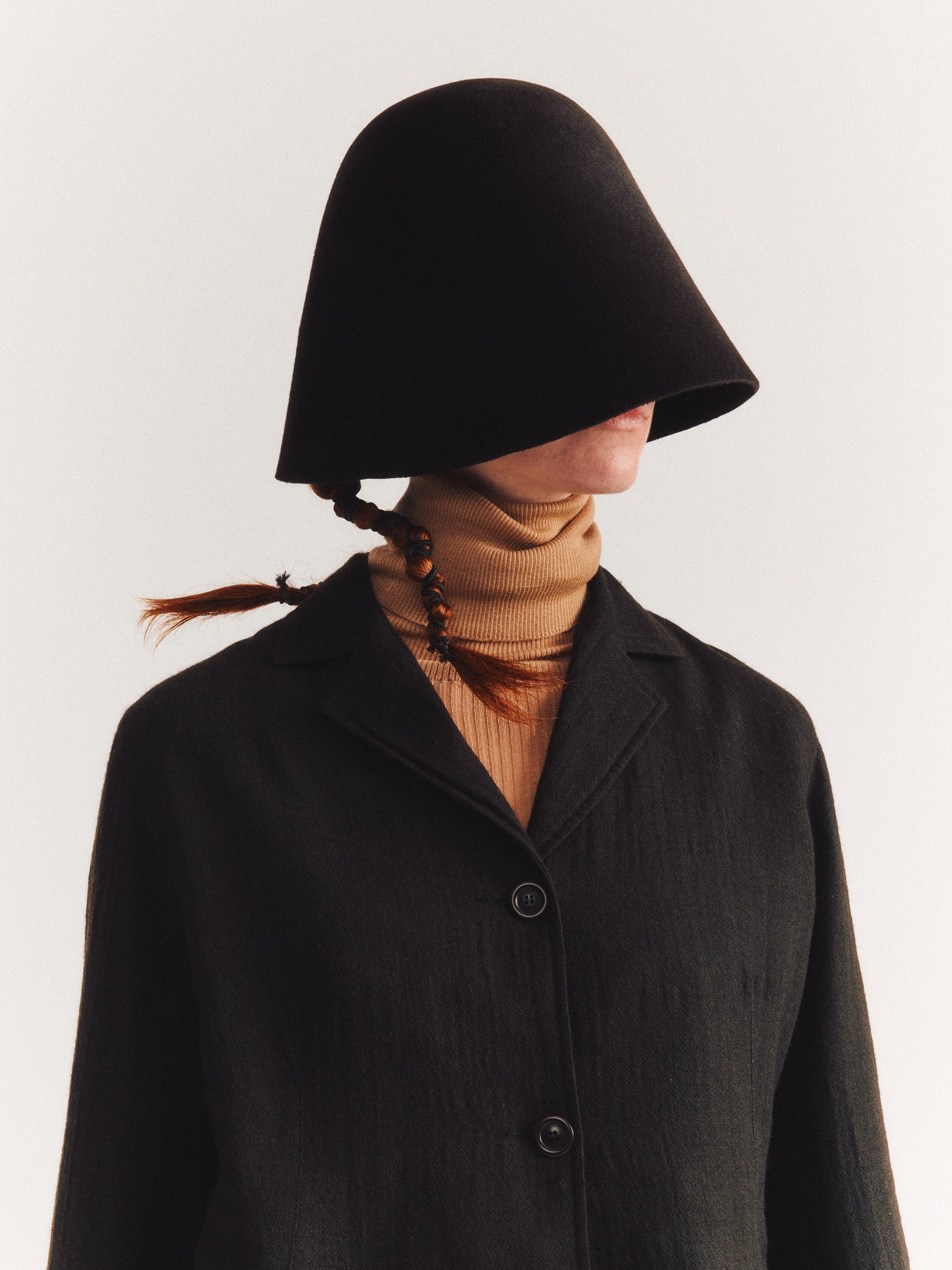 CHAPEAU EN FEUTRE - NOIR