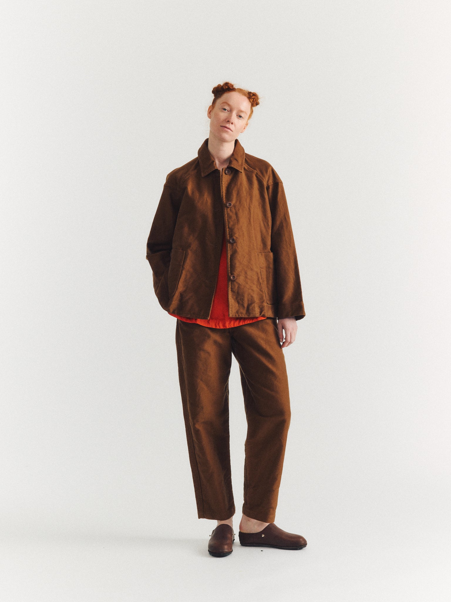 DRAYS TRAVAIL JACKET - FAILLE - GINGER
