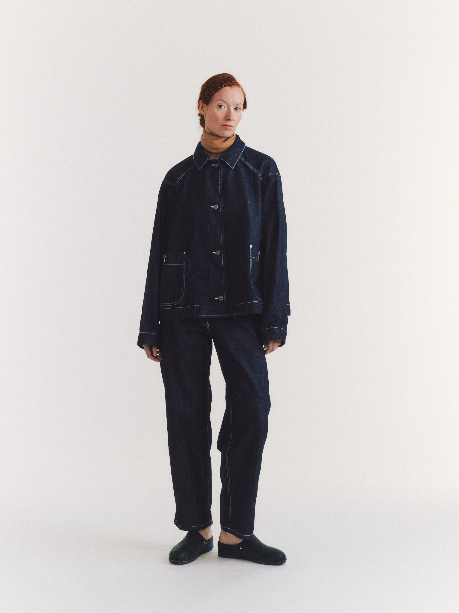 DRAYS TRAVAIL DENIM JACKET - DENIM 2 - DARK INDIGO