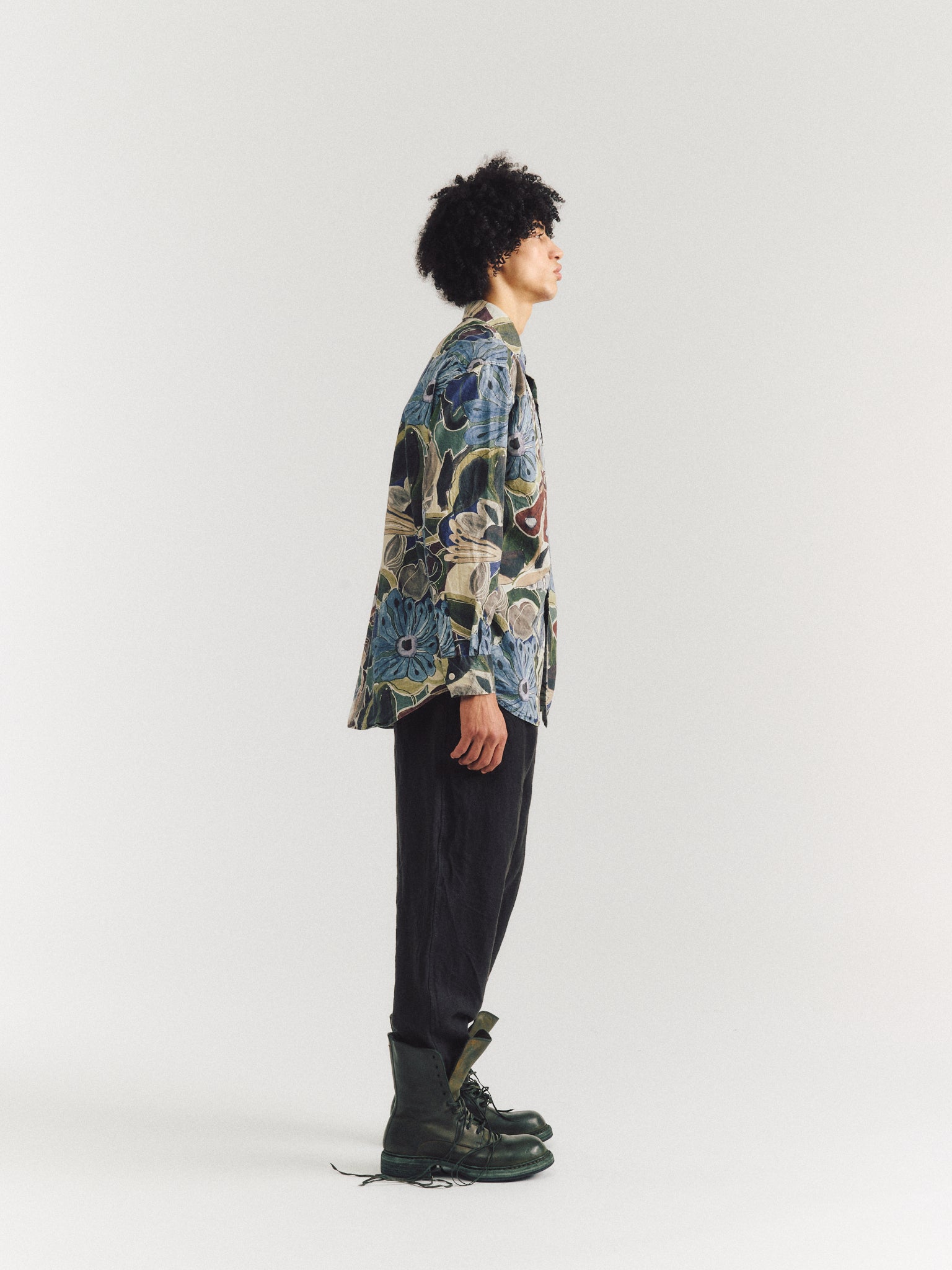 BIG RACCOURCIE SHIRT - PRINT - BROWNS