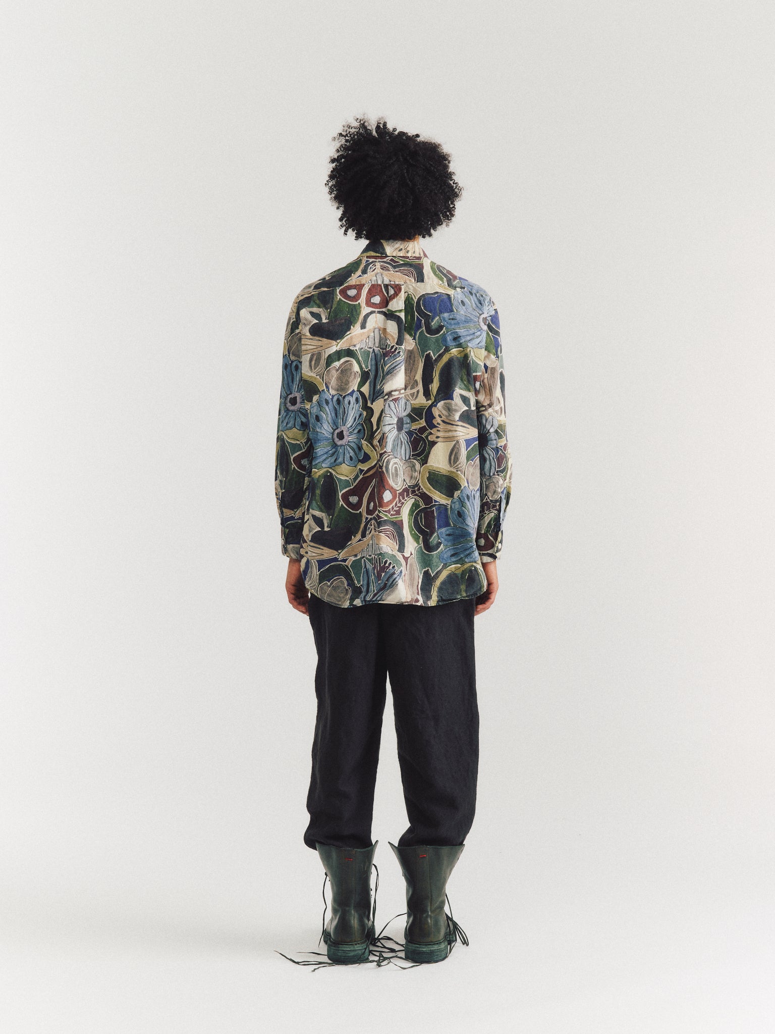 BIG RACCOURCIE SHIRT - PRINT - BROWNS