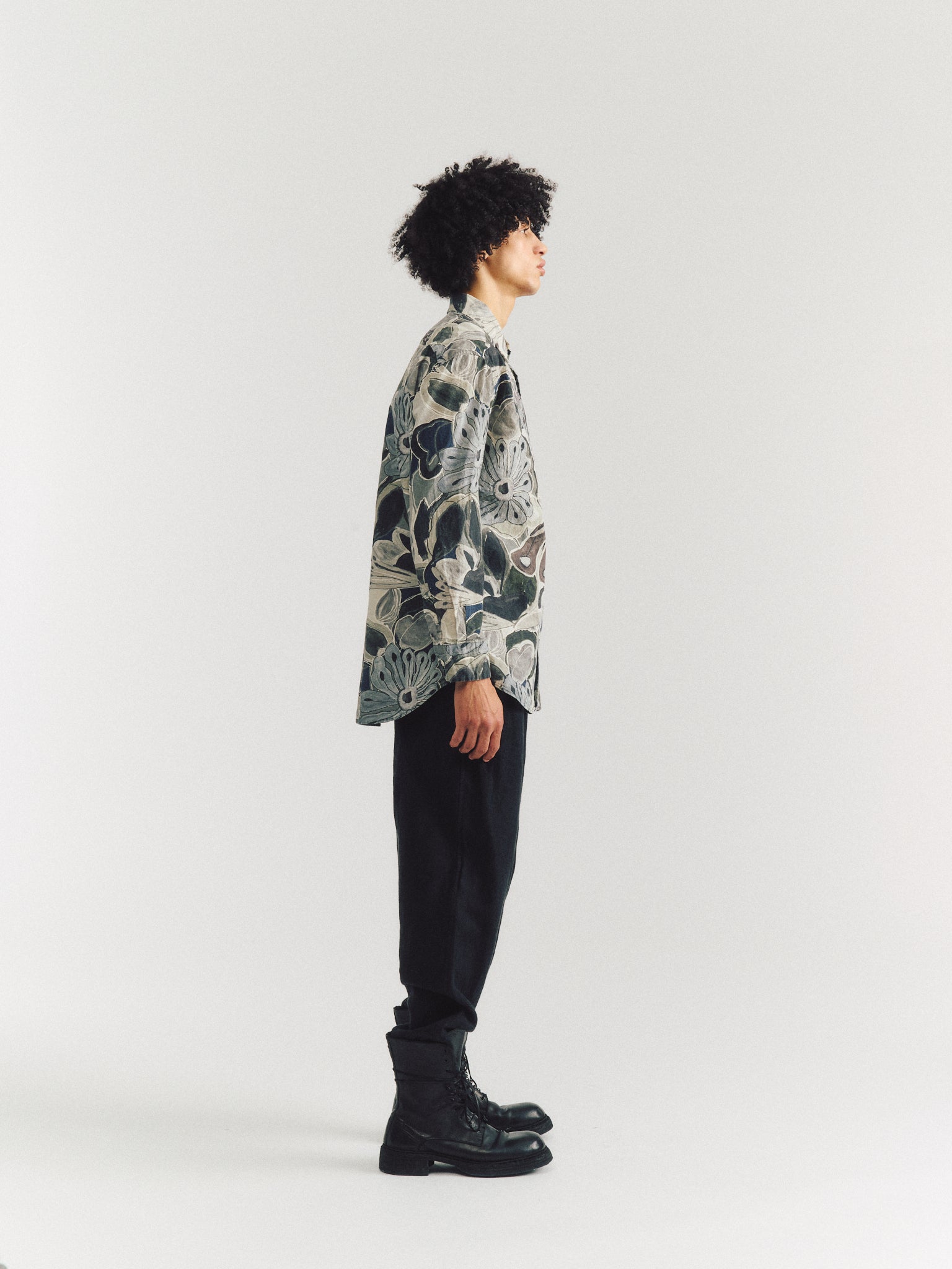 BIG RACCOURCIE SHIRT - PRINT - GREYS