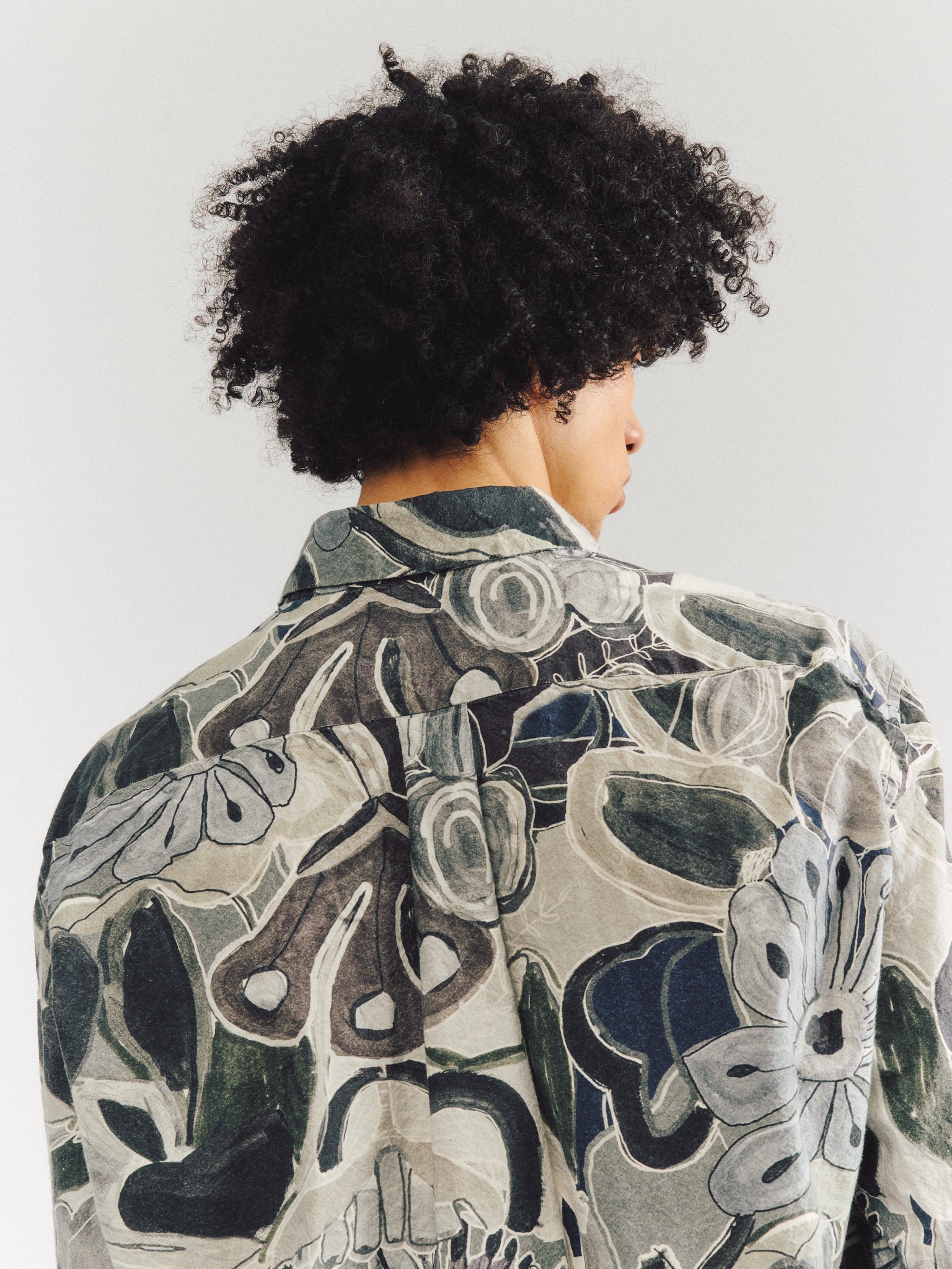 BIG RACCOURCIE SHIRT - PRINT - GREYS