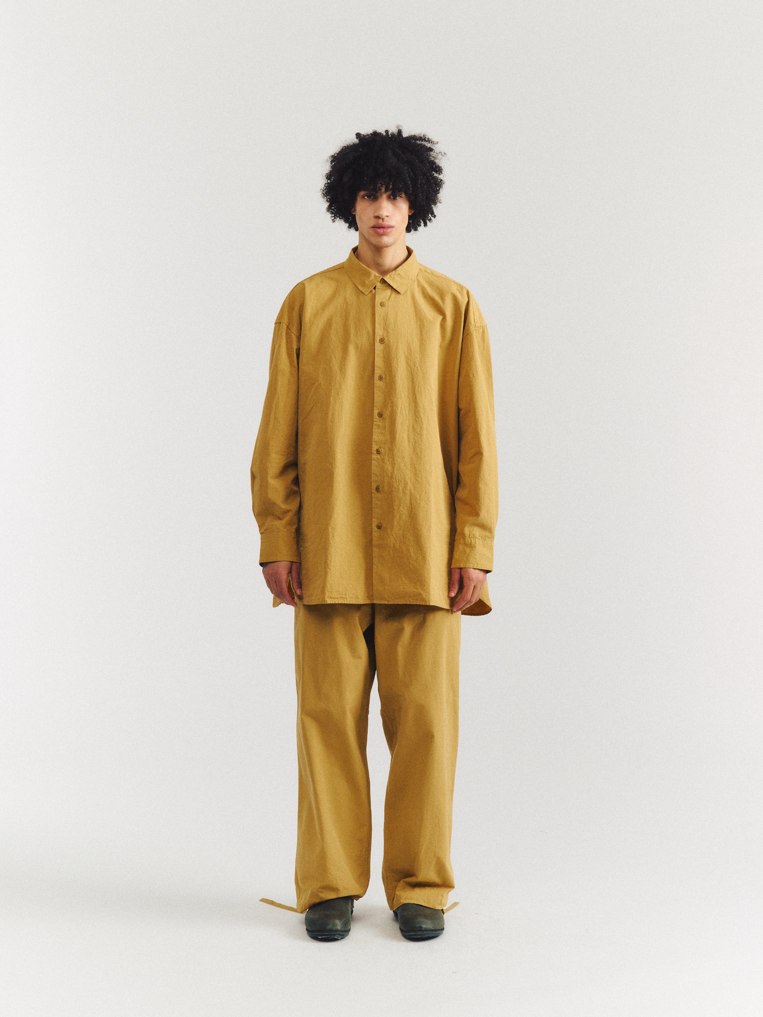 HAMNET SHIRT - PAPER COT - MUSTARD