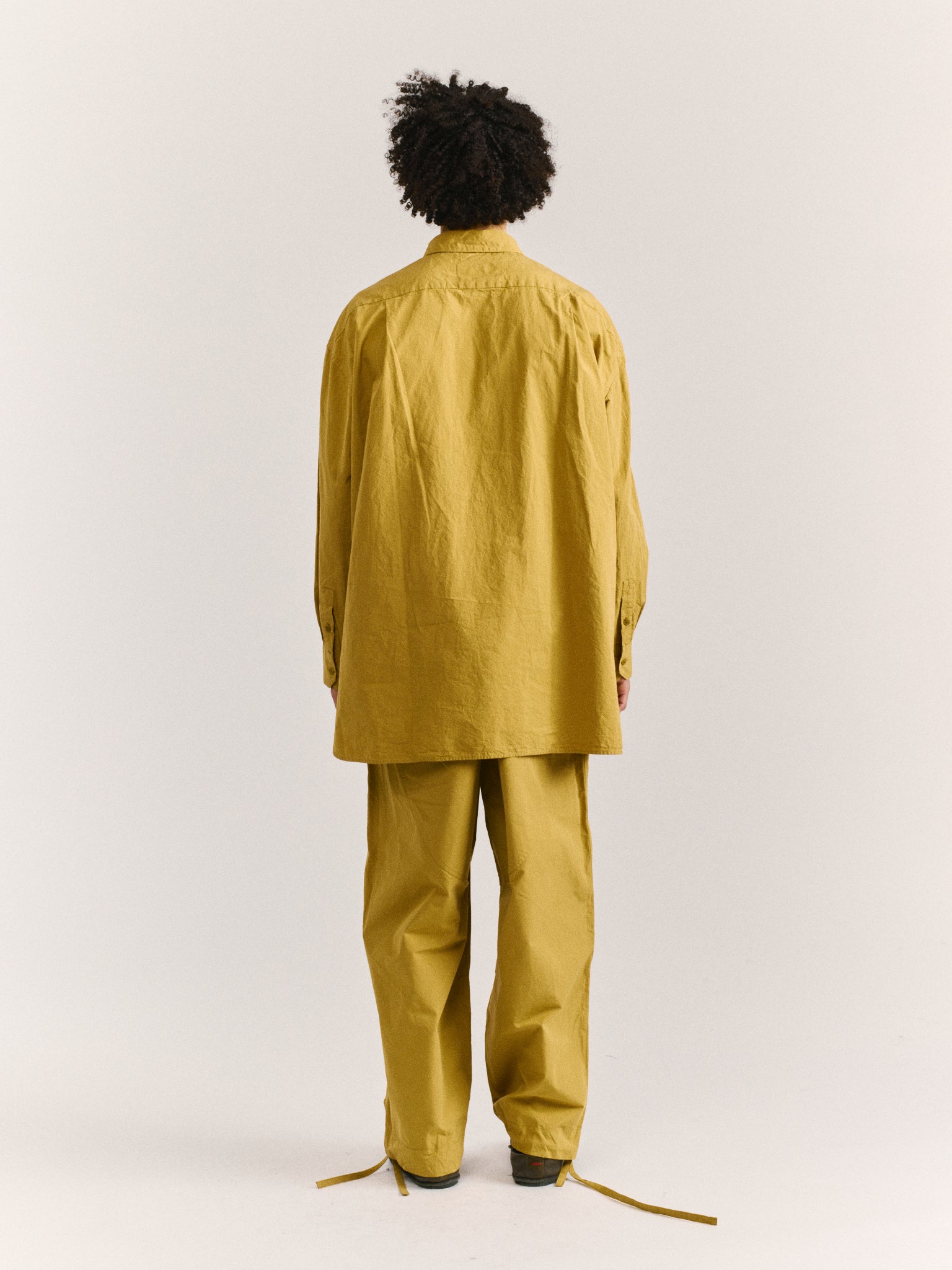 ABEL PANT - PAPER COT - MUSTARD