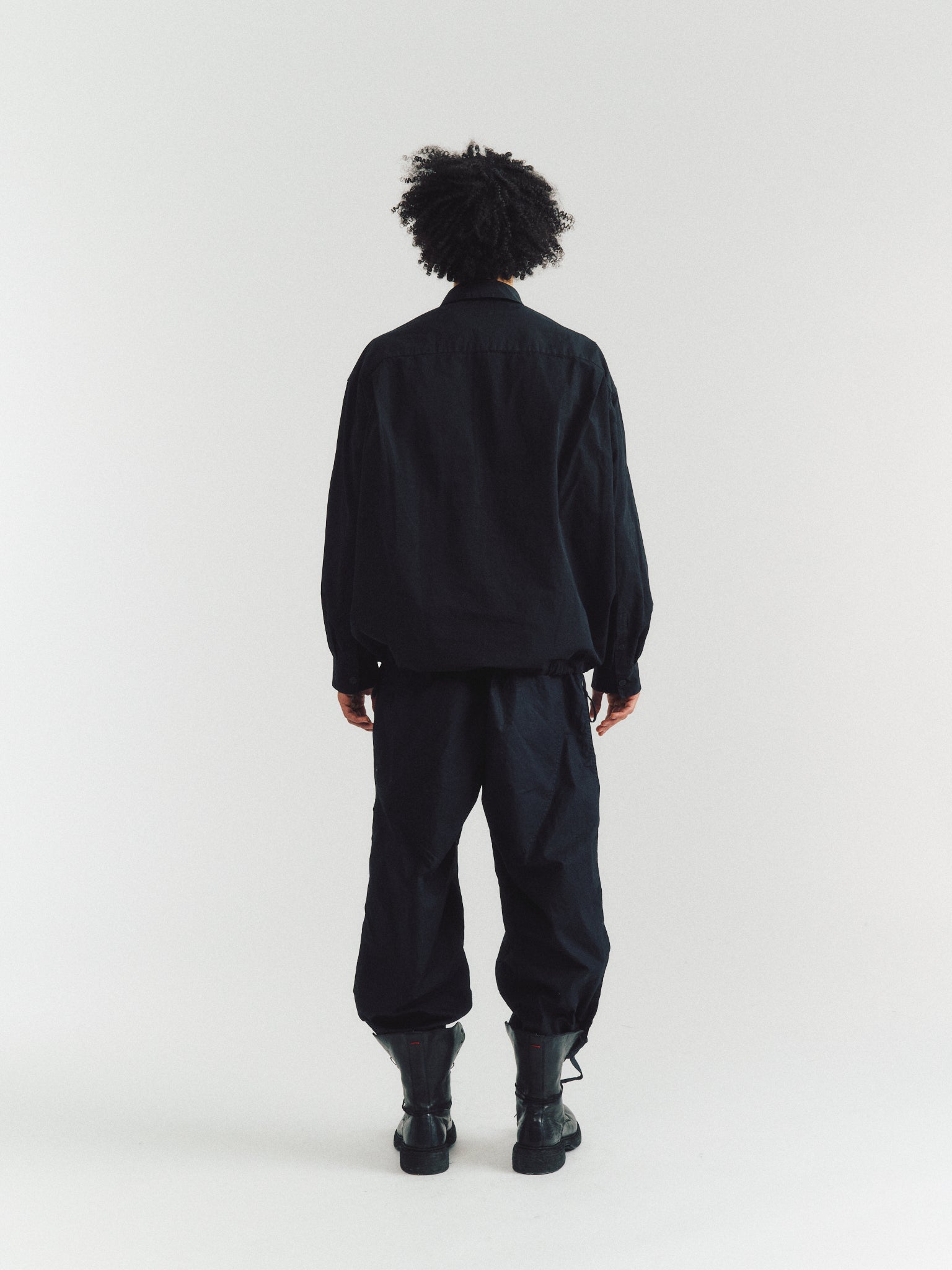 MIKA SHIRT - PAPER COT - PITCH BLACK