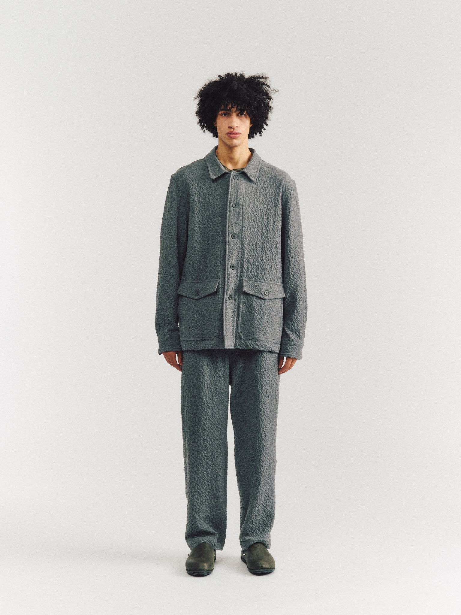 CHEMISE ABEL - NOBLE CASH - GRIS FONCÉ