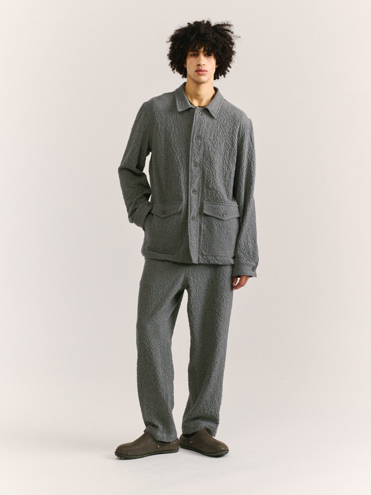 PANTALON FABI - NOBLE CASH - GRIS FONCÉ