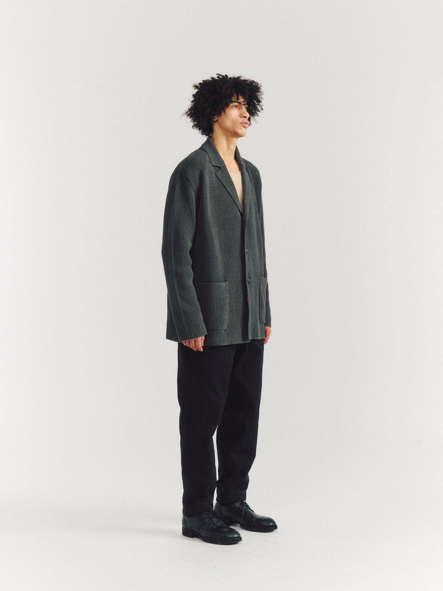 PANNOCCHIA JACKET - CREPE COT - STORM