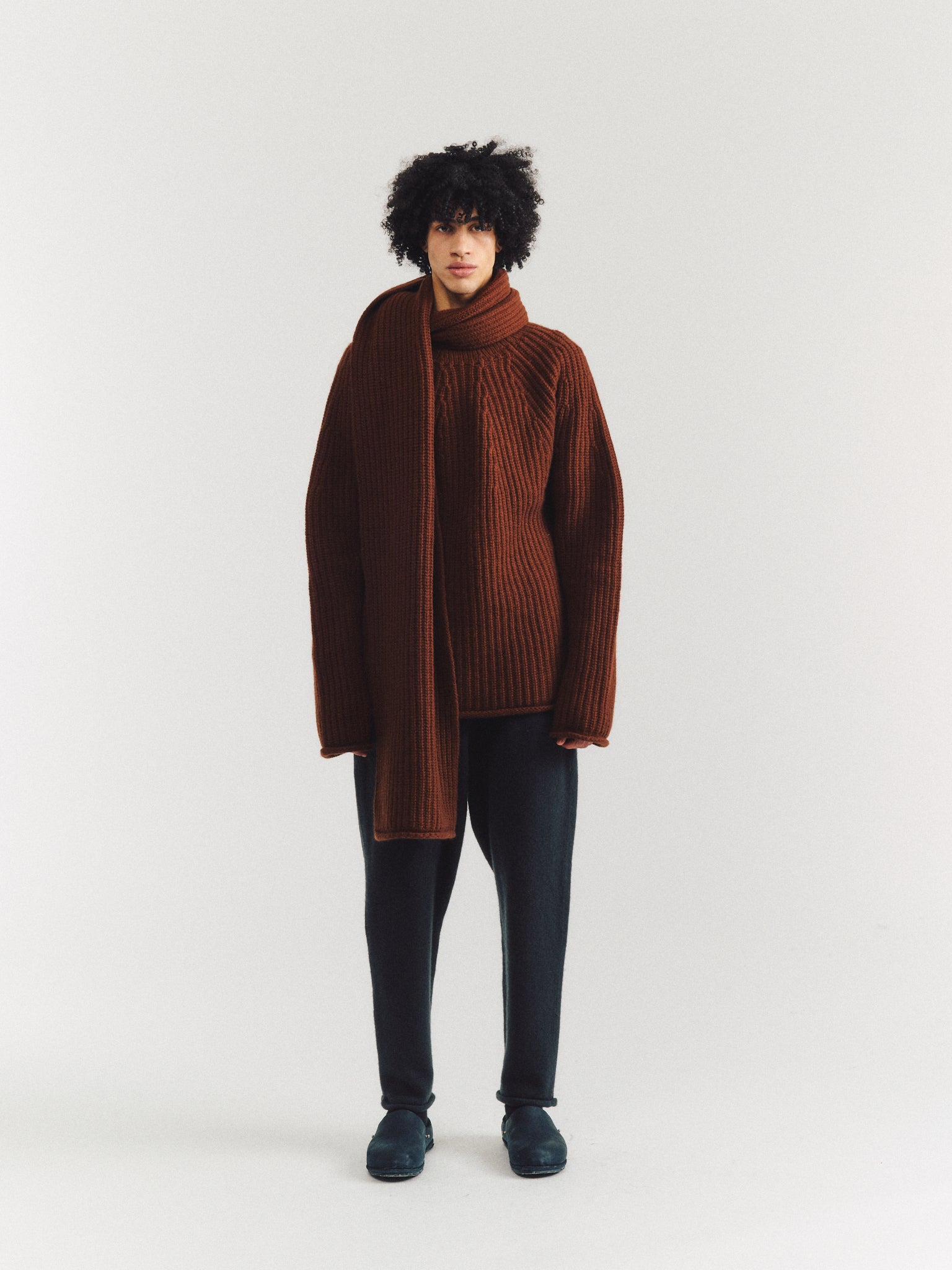 ÉCHARPE PANNOCCHIA - WOOLY 2 - TAN