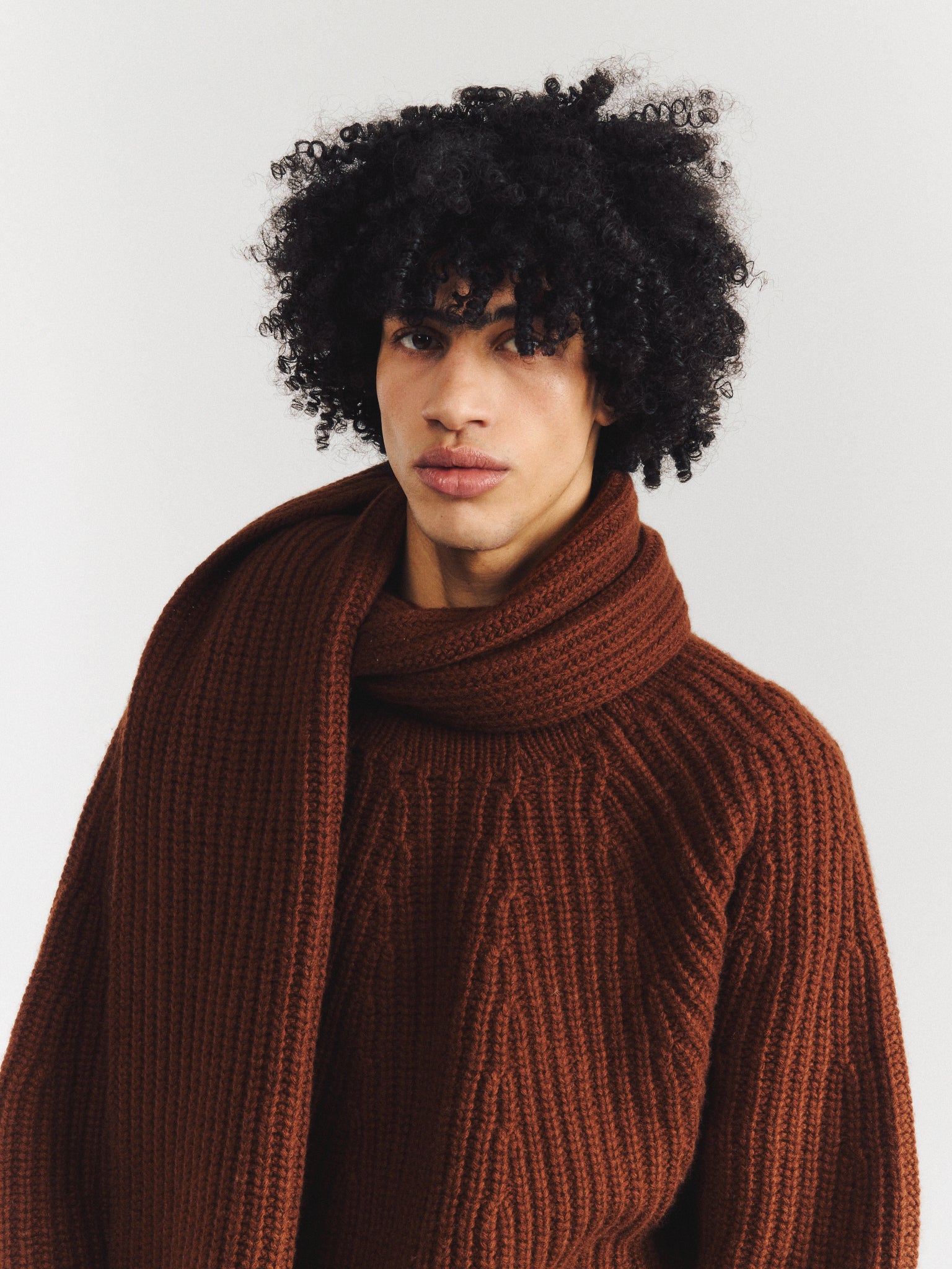 ÉCHARPE PANNOCCHIA - WOOLY 2 - TAN