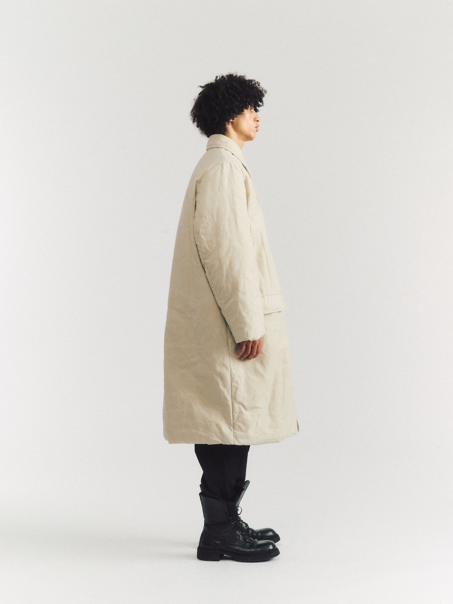 MILU COAT - H WAX - ARGILE