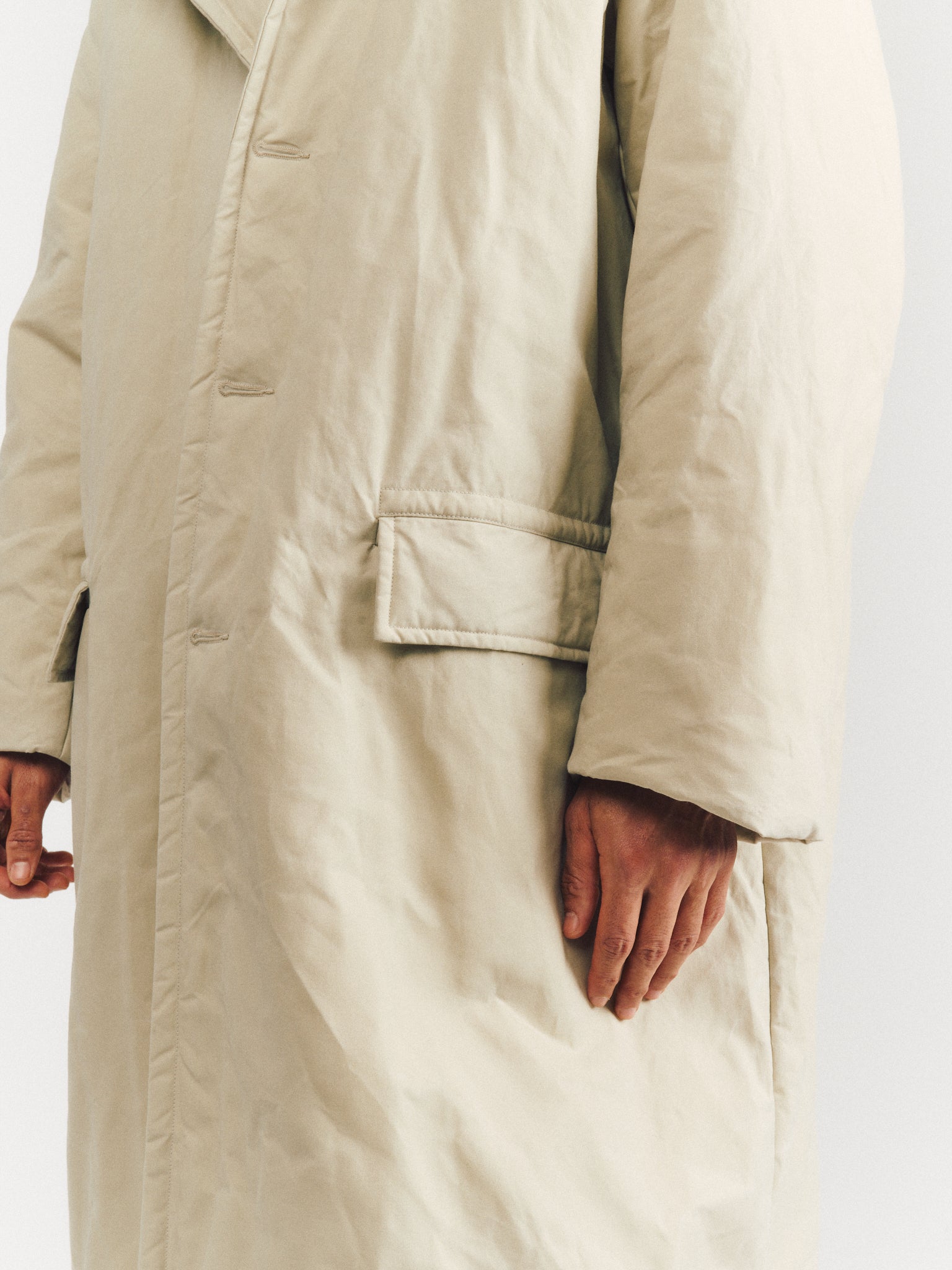 MILU COAT - H WAX - ARGILE