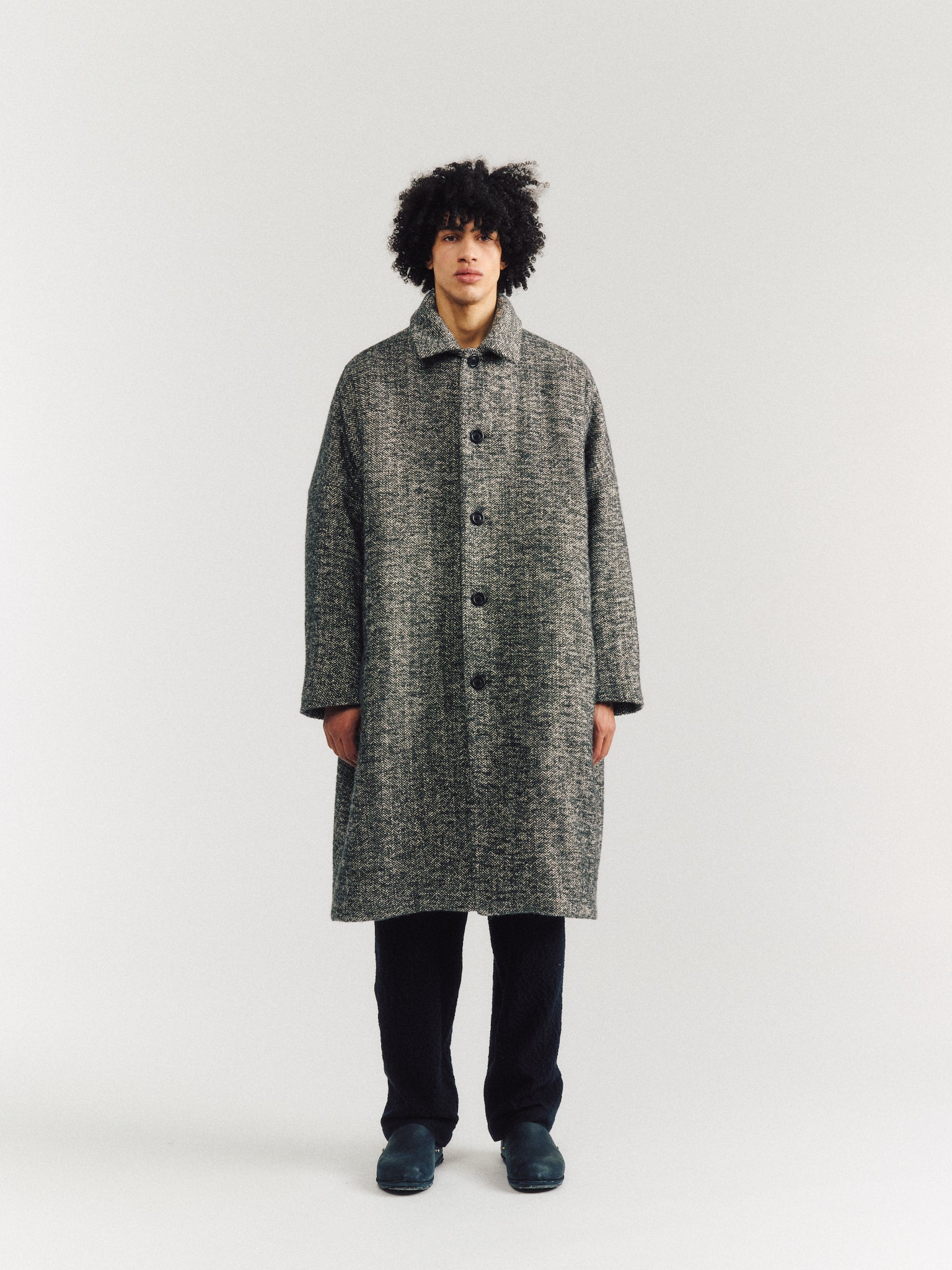 MANTEAU BIG BLOBBY - DONY - GRIS