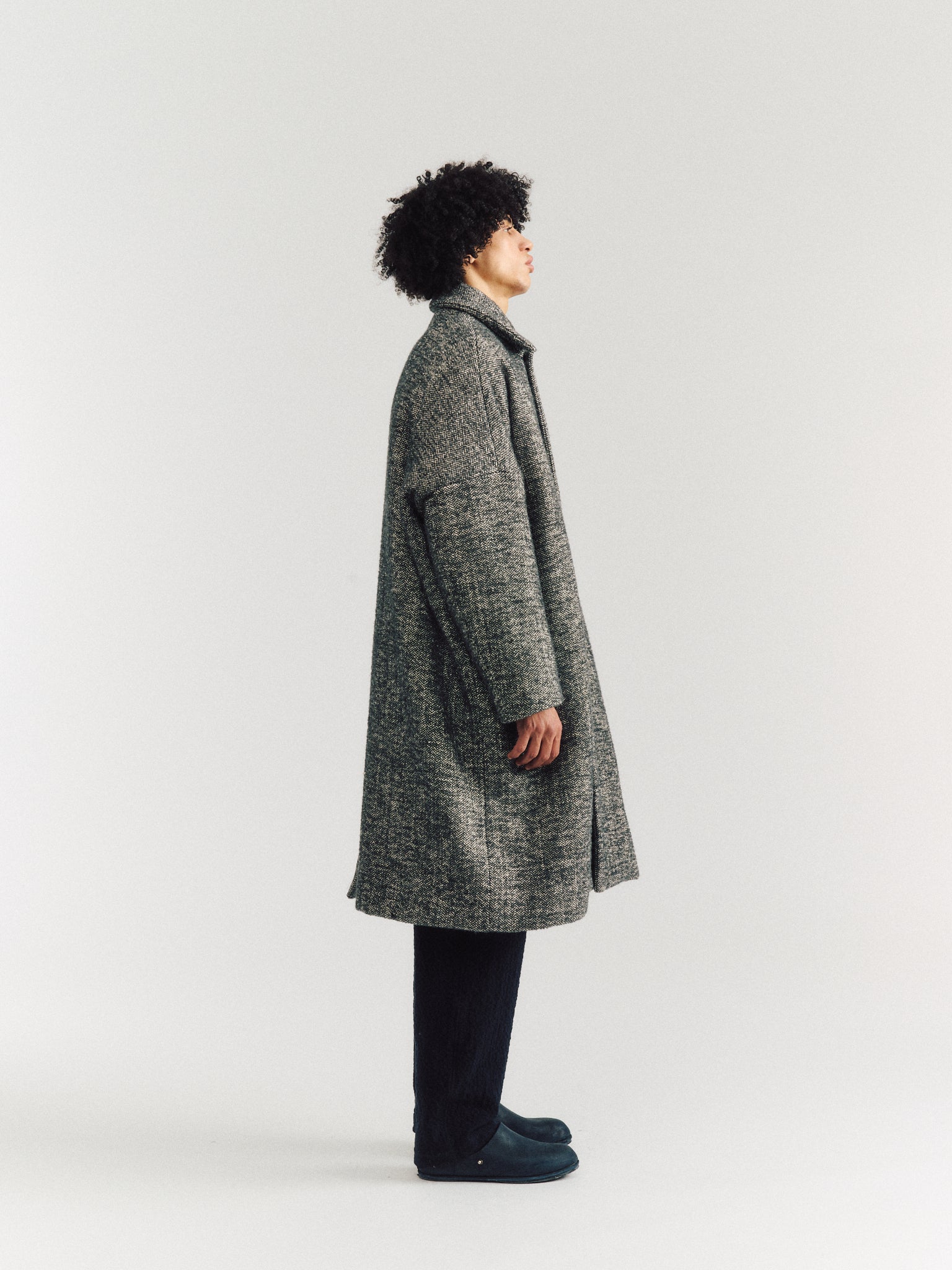 MANTEAU BIG BLOBBY - DONY - GRIS
