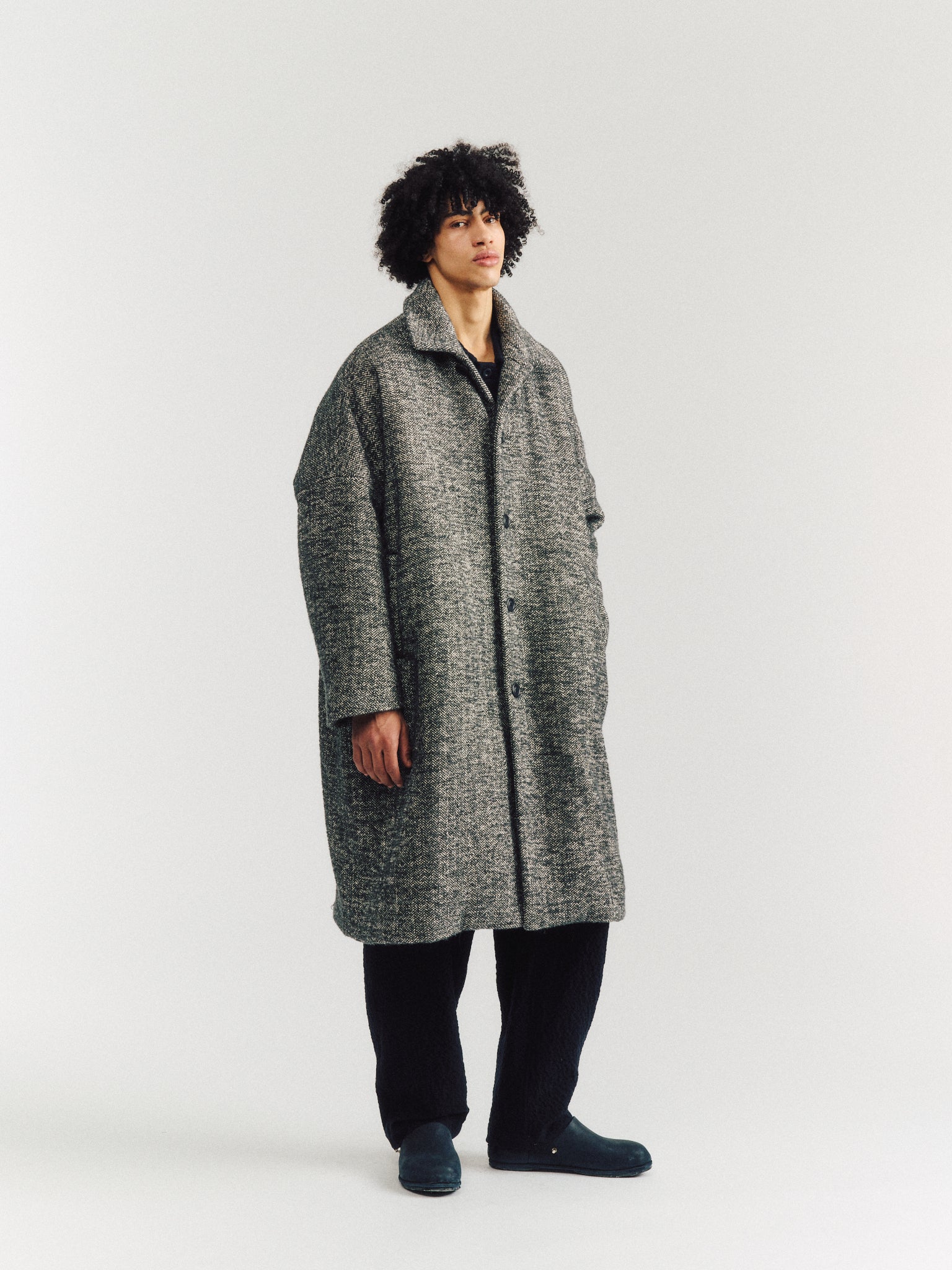 MANTEAU BIG BLOBBY - DONY - GRIS