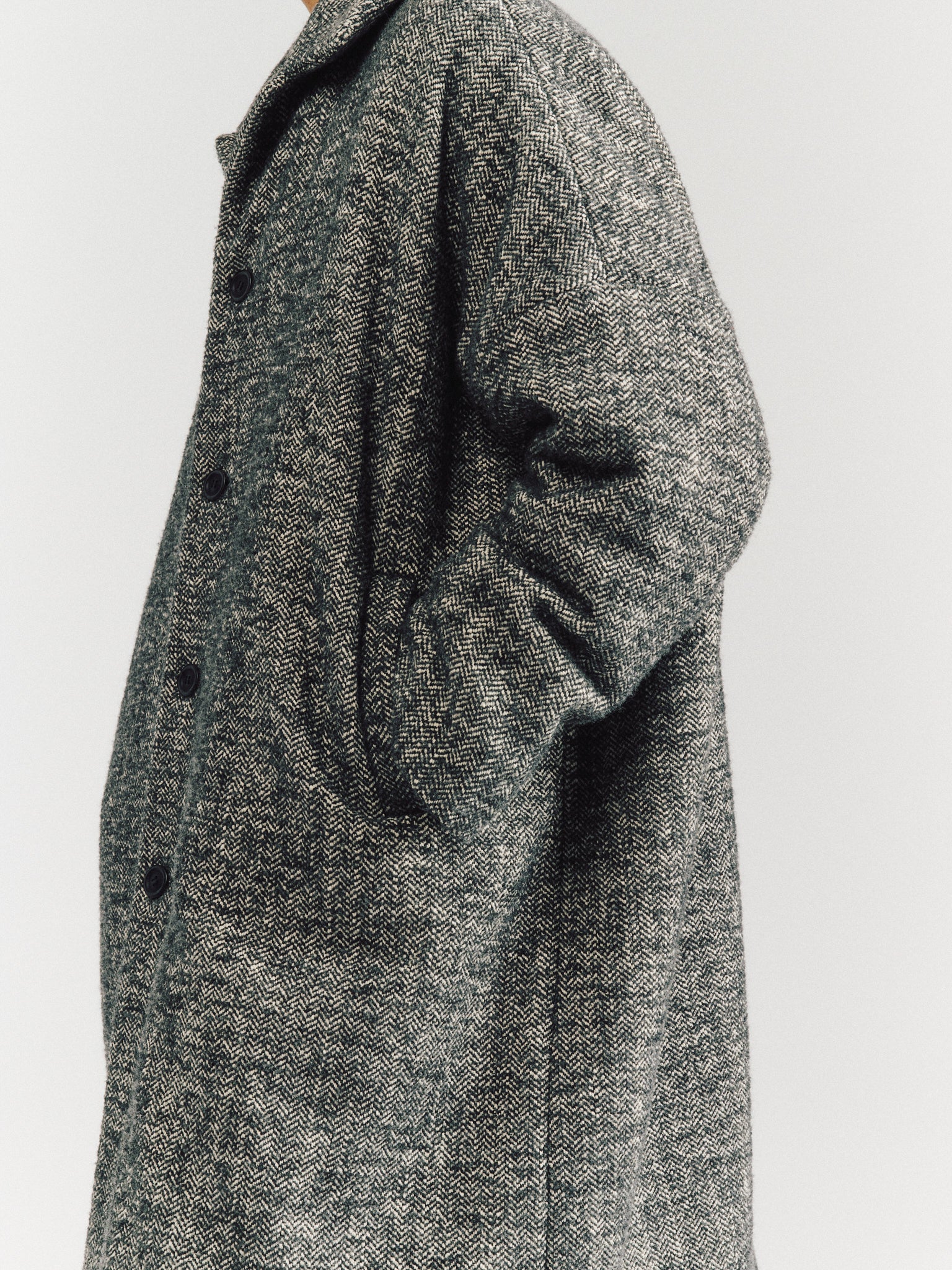 MANTEAU BIG BLOBBY - DONY - GRIS