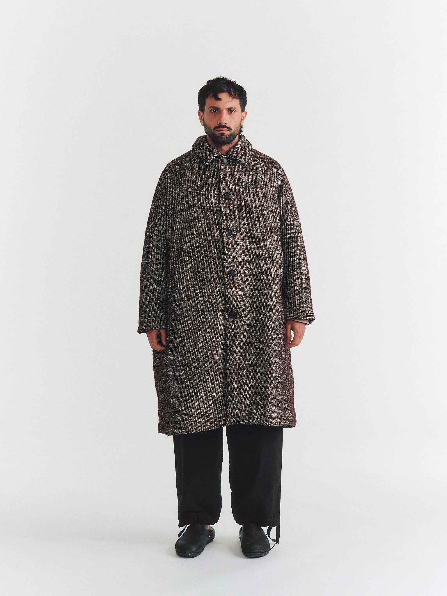 MANTEAU BIG BLOBBY - DONY - MARRON FONCÉ